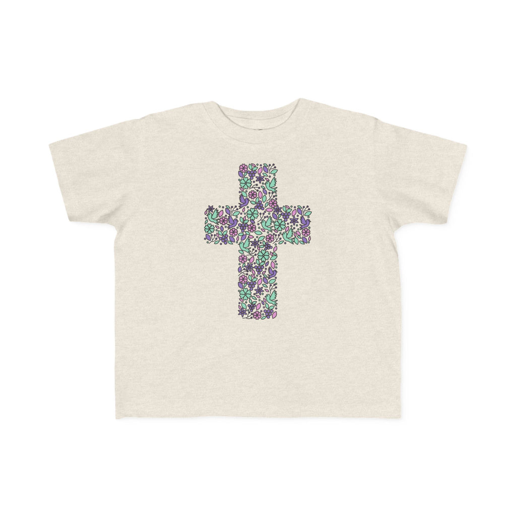 Camiseta cruzada floral para niños pequeños