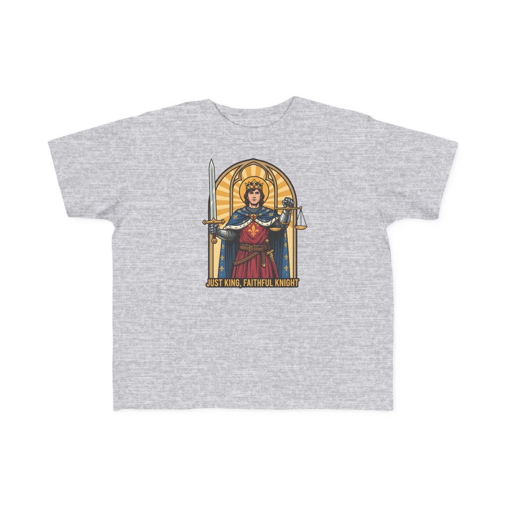 Camiseta de San Luis IX para niño | Camiseta cristiana "Fiel Caballero" para niño