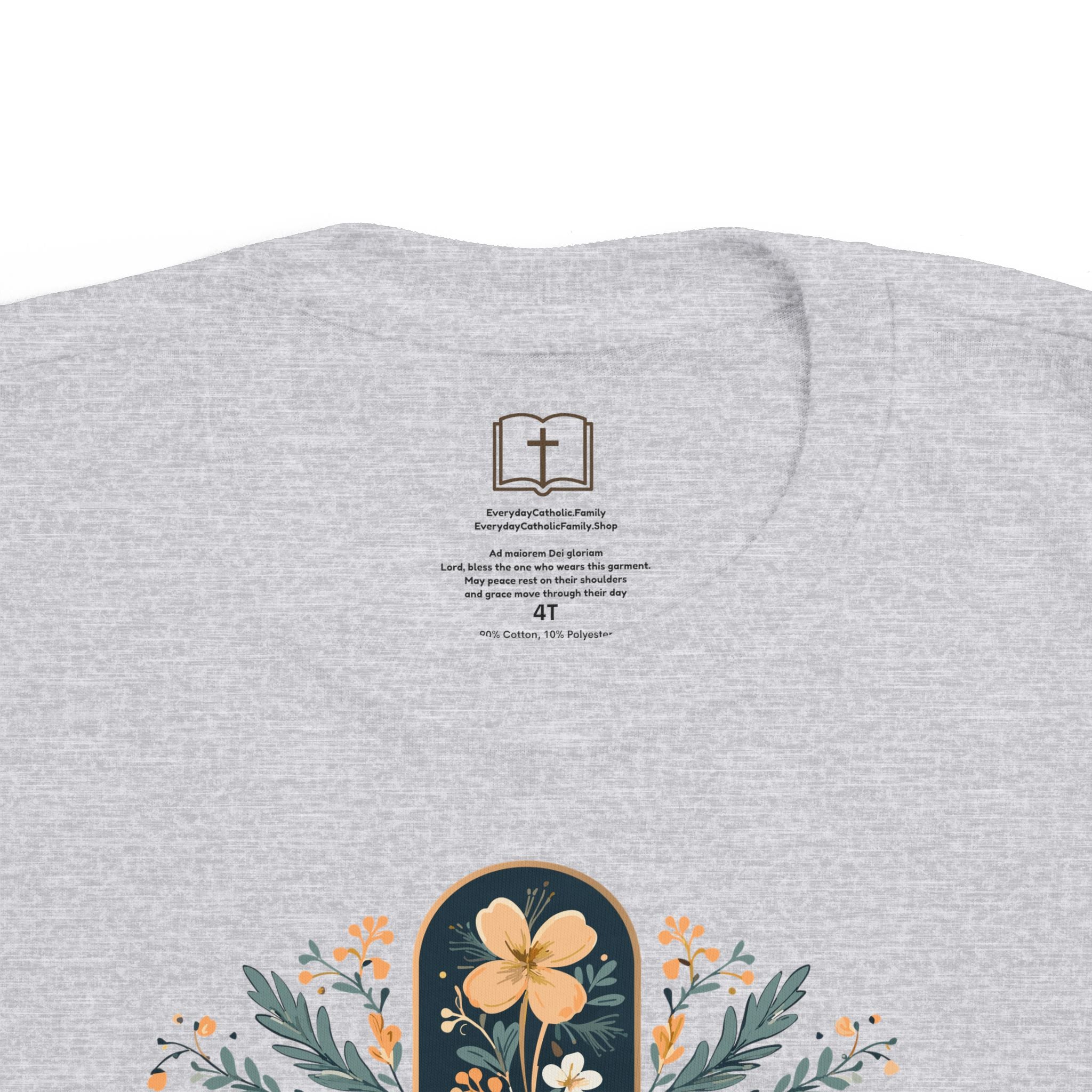 Camiseta cruzada floral para niños pequeños