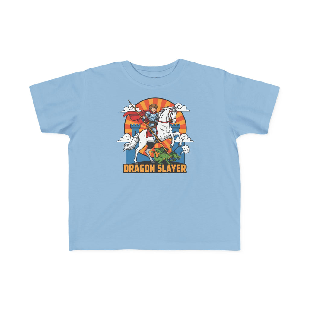 Camiseta infantil de San Jorge Cazador de Dragones | Camiseta de aventura inspirada en la fe para niños