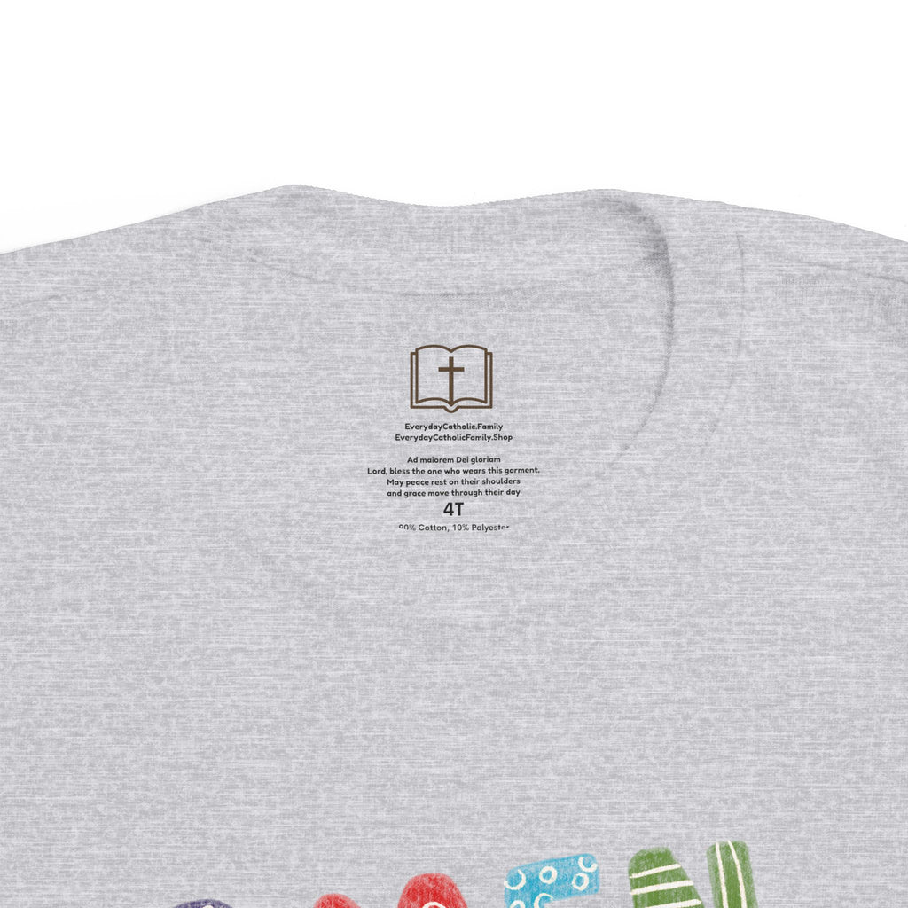 Colorful Toddler's 'AMEN' Jersey Tee - Comfortable & Fun Kids Wear