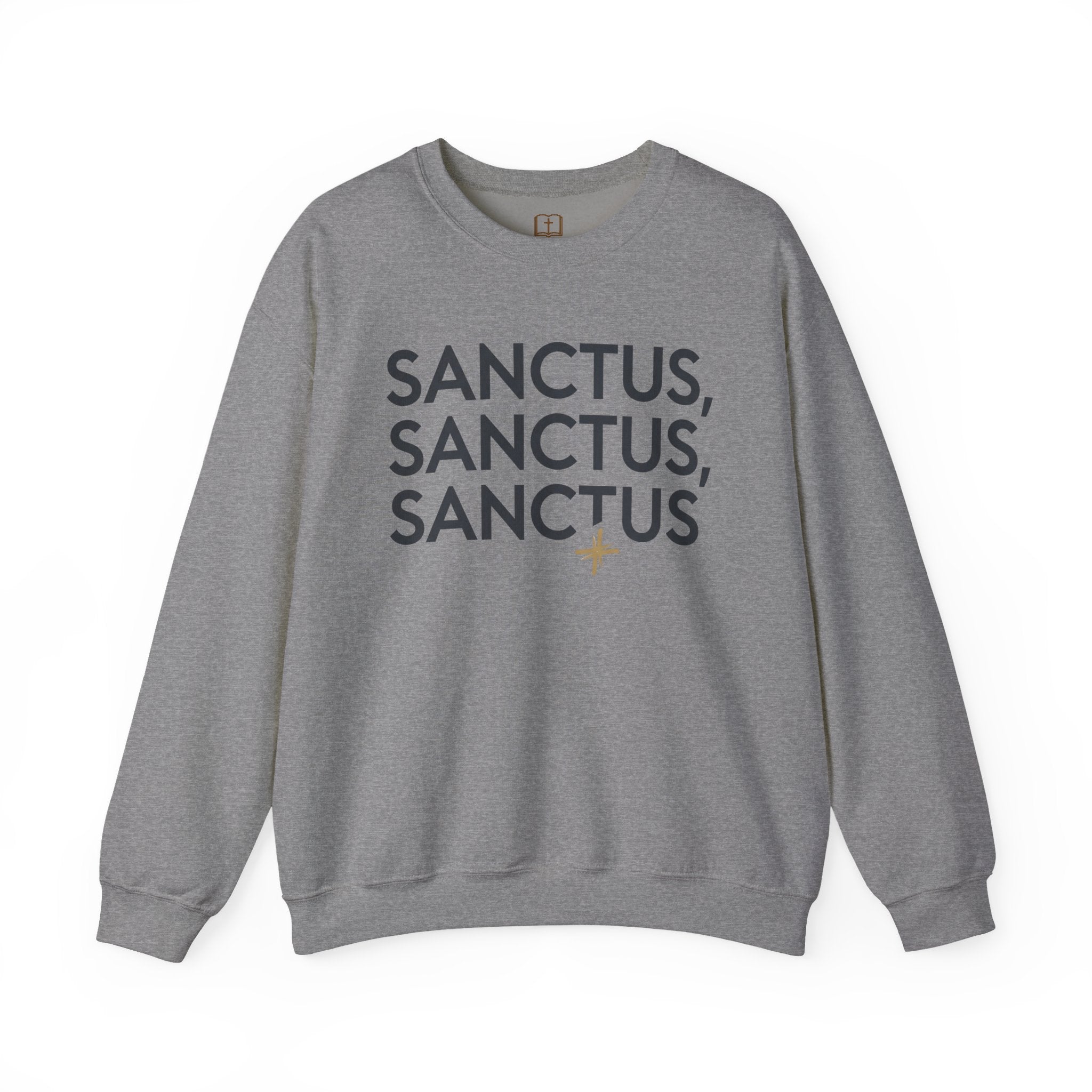 Sanctus, Sanctus, Sanctus Catholic Crewneck Sweatshirt | Holy Faith Apparel