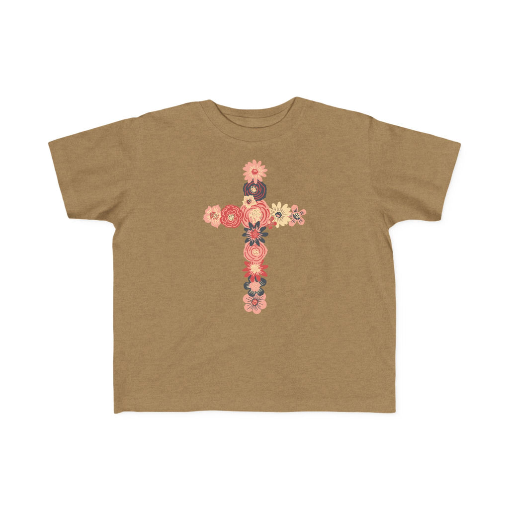 Camiseta cruzada floral para niños pequeños