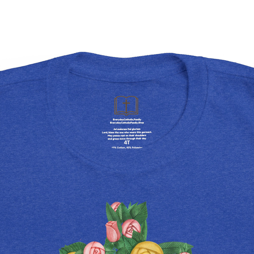 Camiseta cruzada floral para niños pequeños