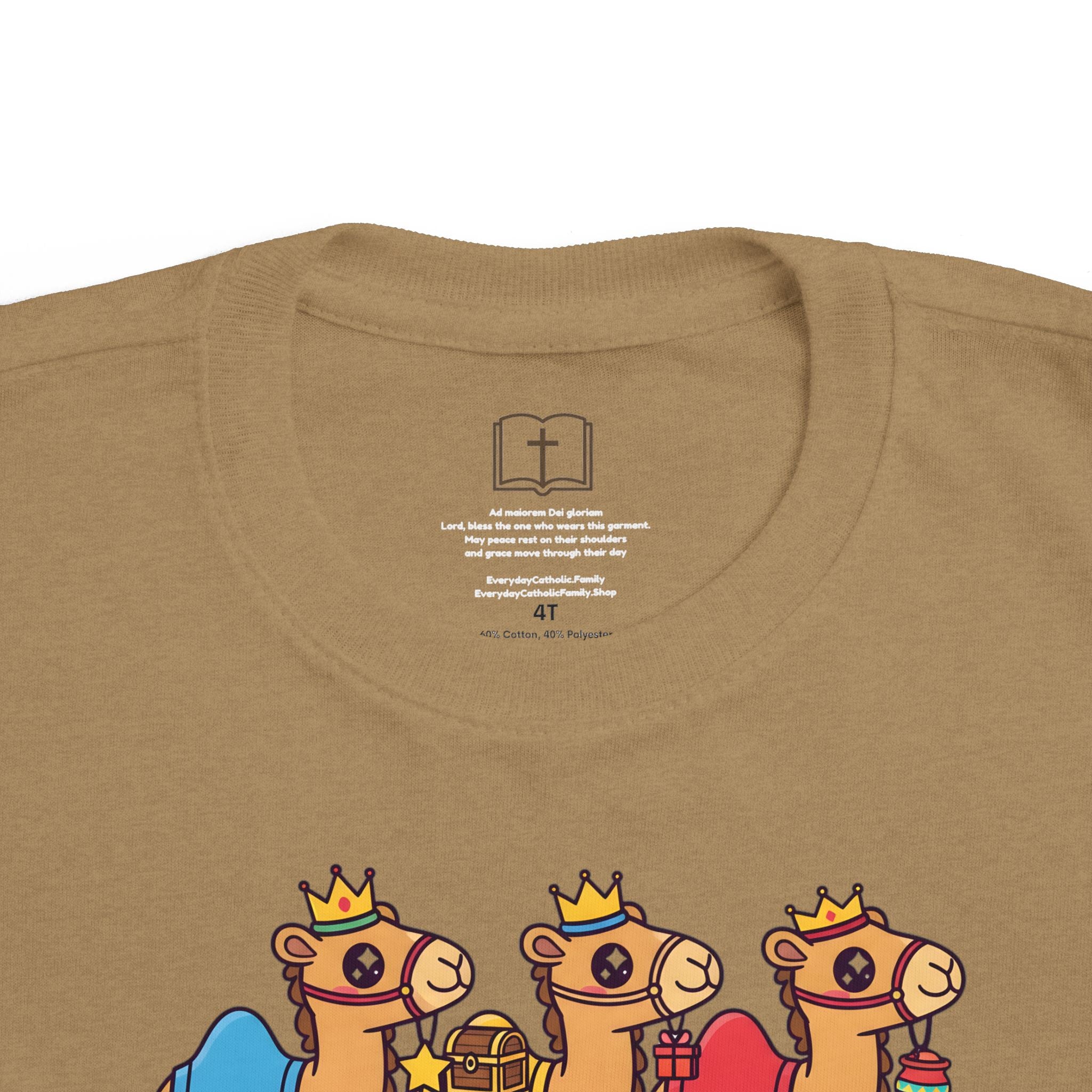Camellos de los Reyes Magos de Navidad - Camiseta para niños pequeños