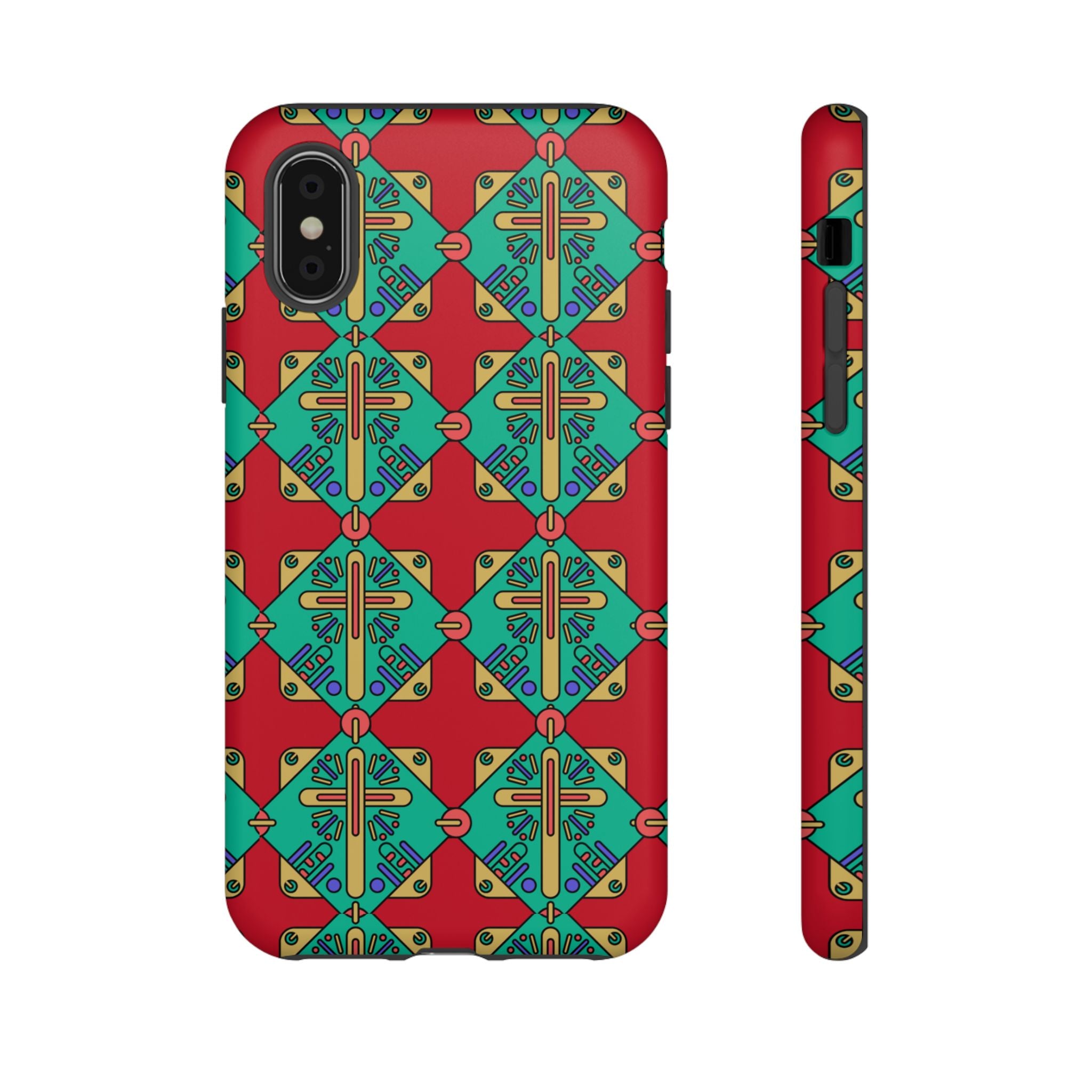 Funda resistente y vibrante para iPhone | Protección artística y colorida | Regalo católico único y elegante accesorio para teléfono