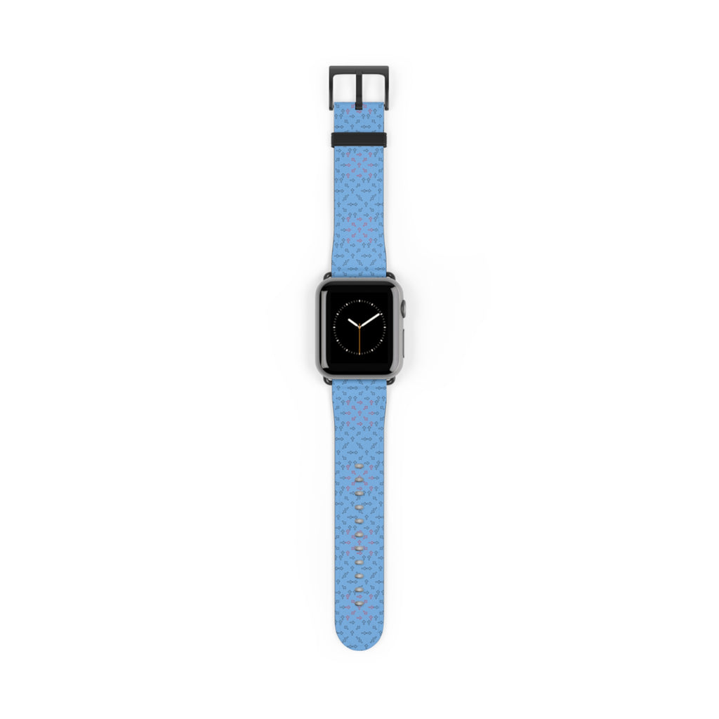 Correa para iWatch con diseño de cruz azul – Edición Modern Faith para mujer