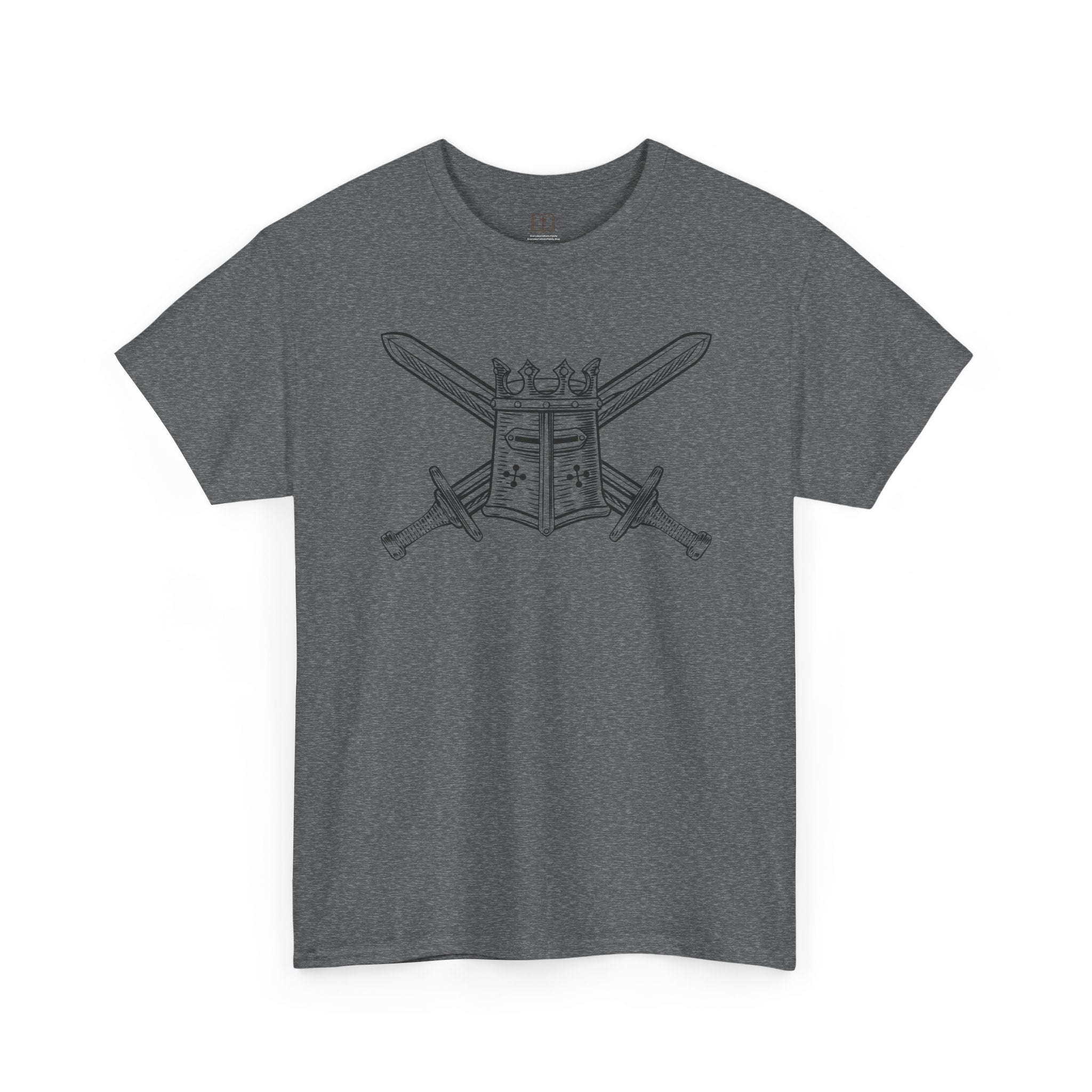 Battle Ready Men’s T-Shirt | Faith Warrior Graphic Tee | Catholic Apparel for Men