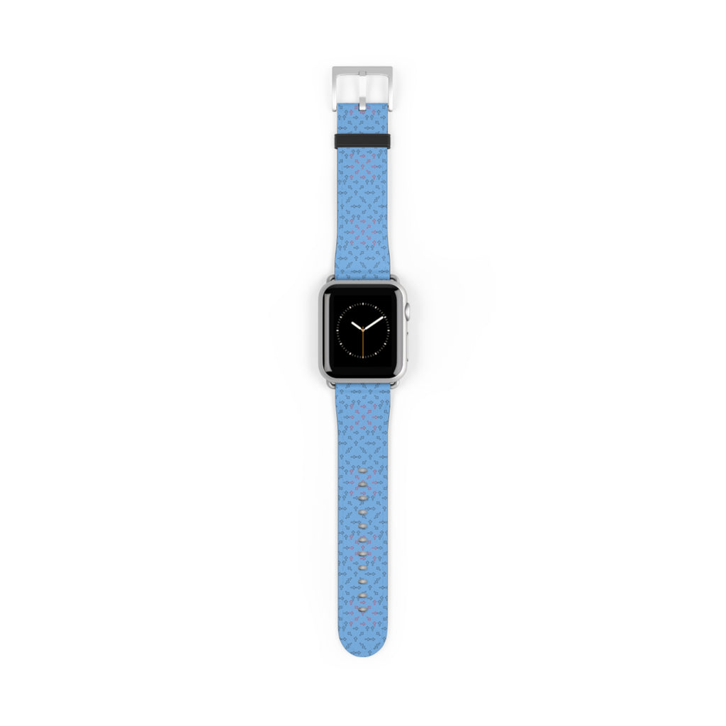 Correa para iWatch con diseño de cruz azul – Edición Modern Faith para mujer