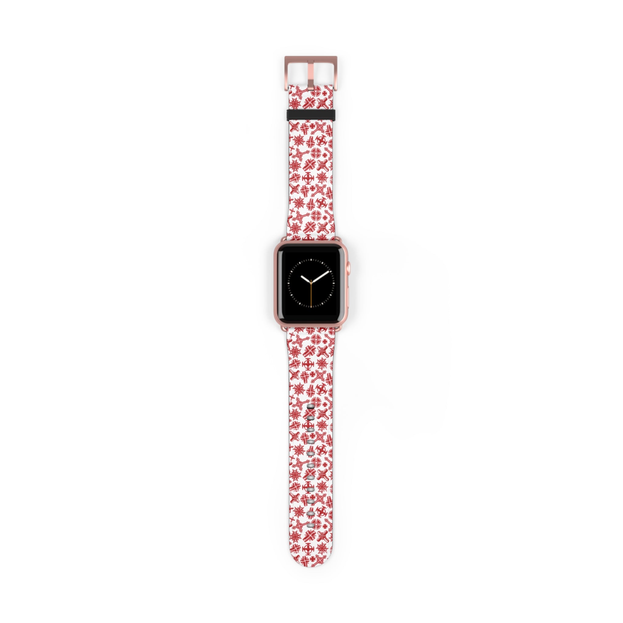 Christian Cross Apple Watch Band | Faith Inspired Faux Leather Strap