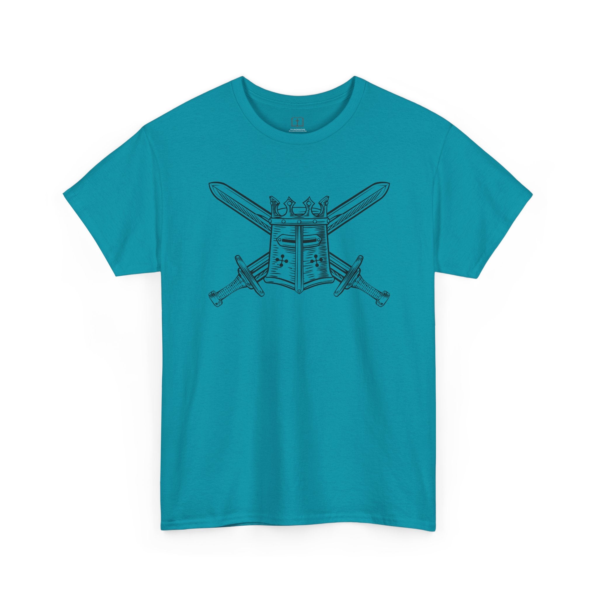 Battle Ready Men’s T-Shirt | Faith Warrior Graphic Tee | Catholic Apparel for Men