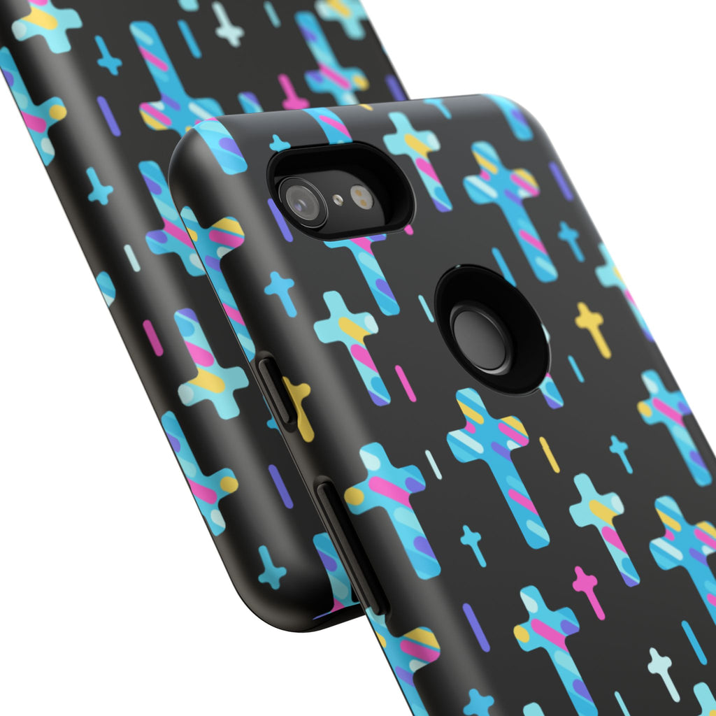 Colorful Cross Google Pixel Phone Case | Faith-Inspired Protection | Christian Gift & Everyday Accessory