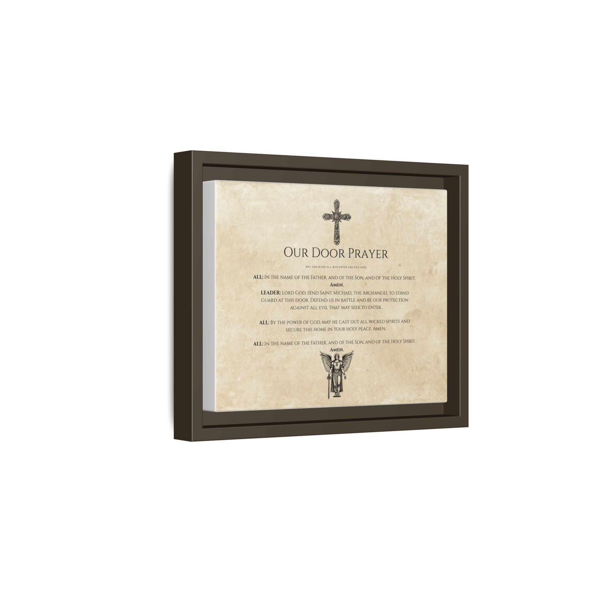 Oración a la Puerta | Arte mural cristiano para bendecir el hogar