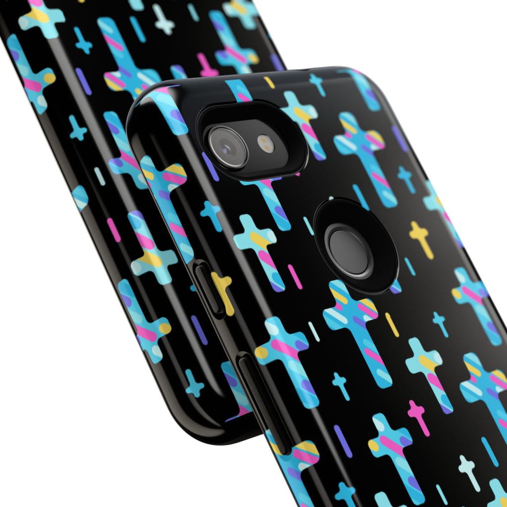 Colorful Cross Google Pixel Phone Case | Faith-Inspired Protection | Christian Gift & Everyday Accessory