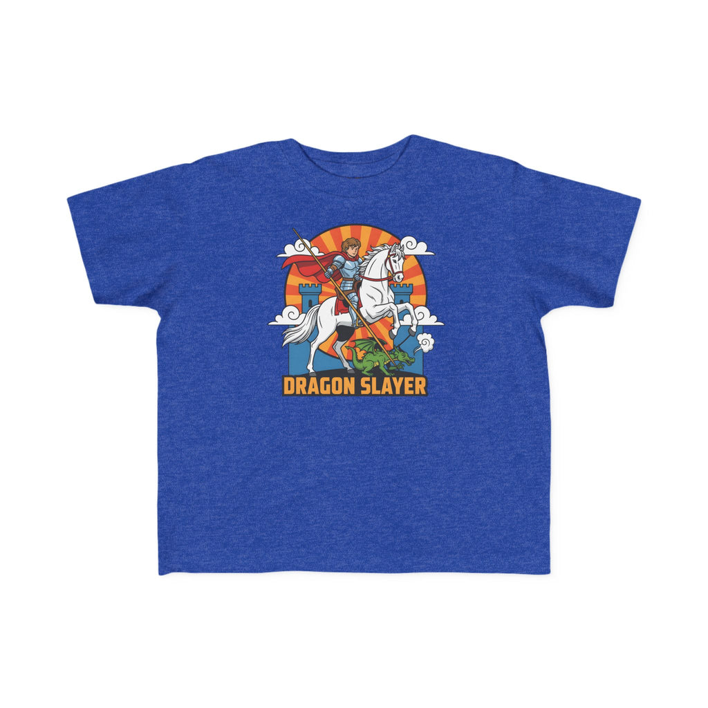 Camiseta infantil de San Jorge Cazador de Dragones | Camiseta de aventura inspirada en la fe para niños