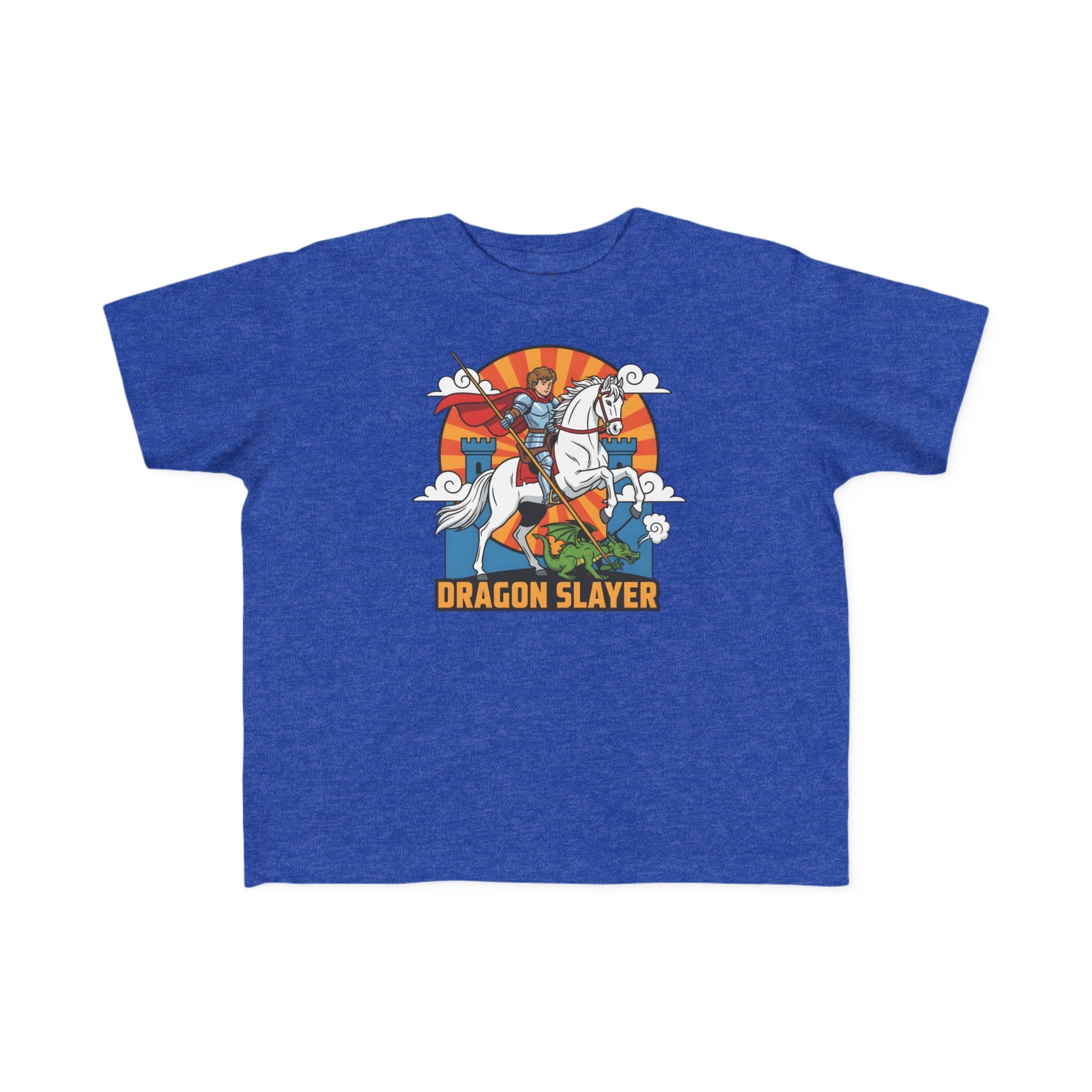 Camiseta infantil de San Jorge Cazador de Dragones | Camiseta de aventura inspirada en la fe para niños