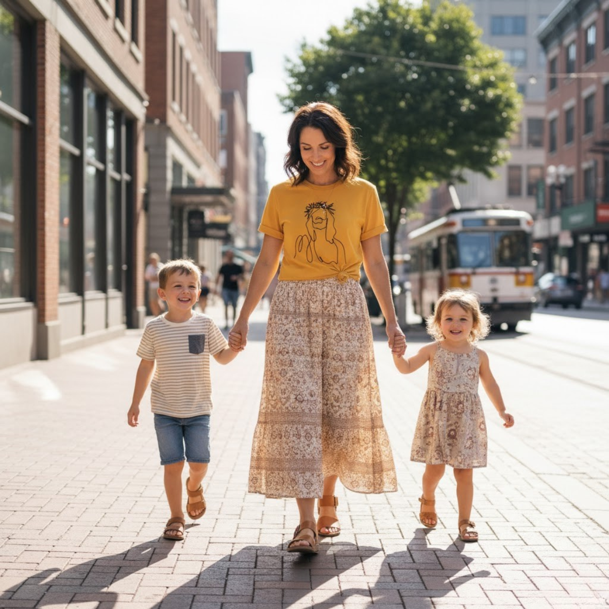 Artistic Line Drawing Jesus Women’s T-Shirt | Minimalist Faith Tee | Christian Apparel