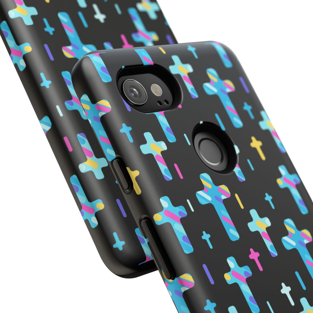 Colorful Cross Google Pixel Phone Case | Faith-Inspired Protection | Christian Gift & Everyday Accessory