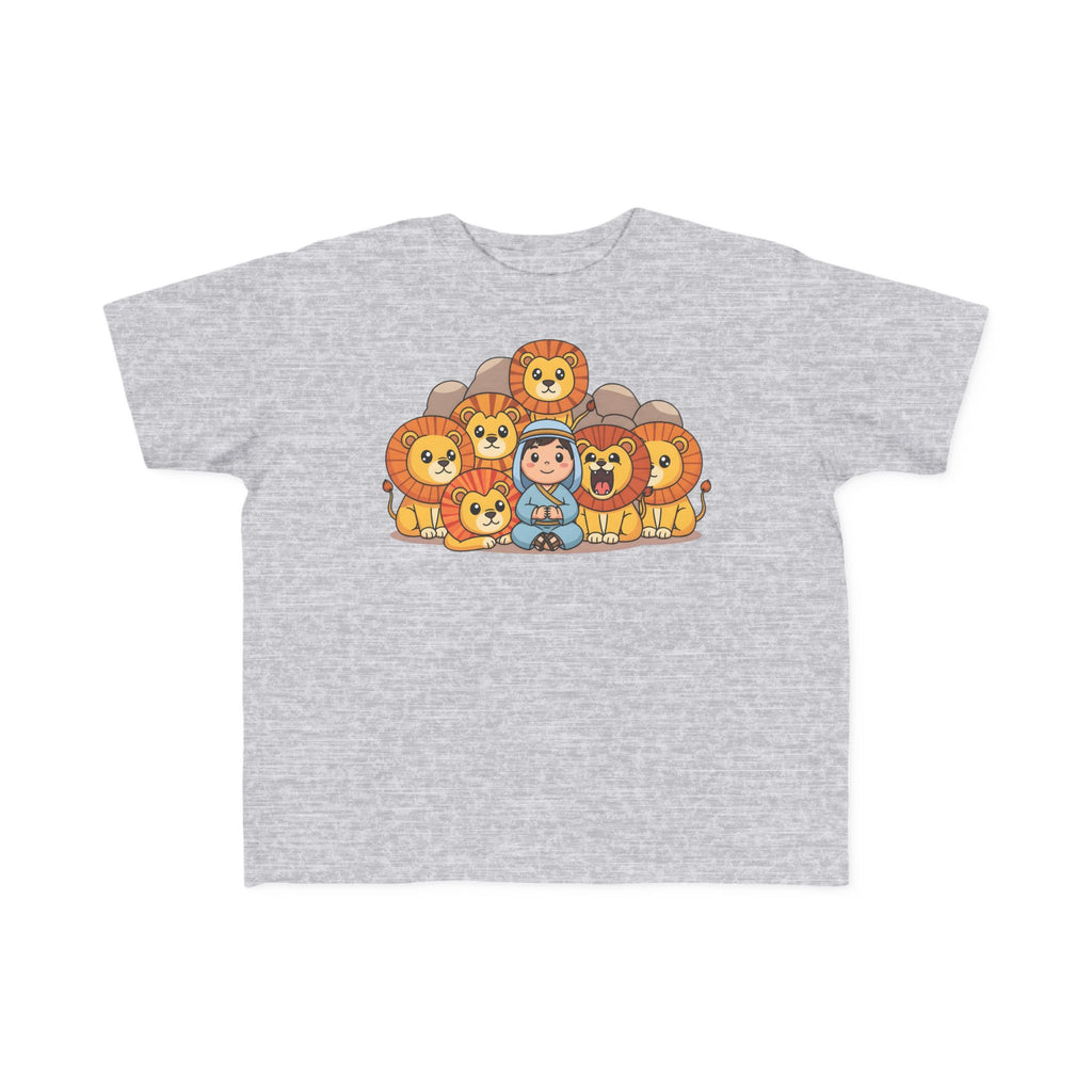 Camiseta infantil "El fiel Daniel en el foso de los leones" | Camiseta de historia católica