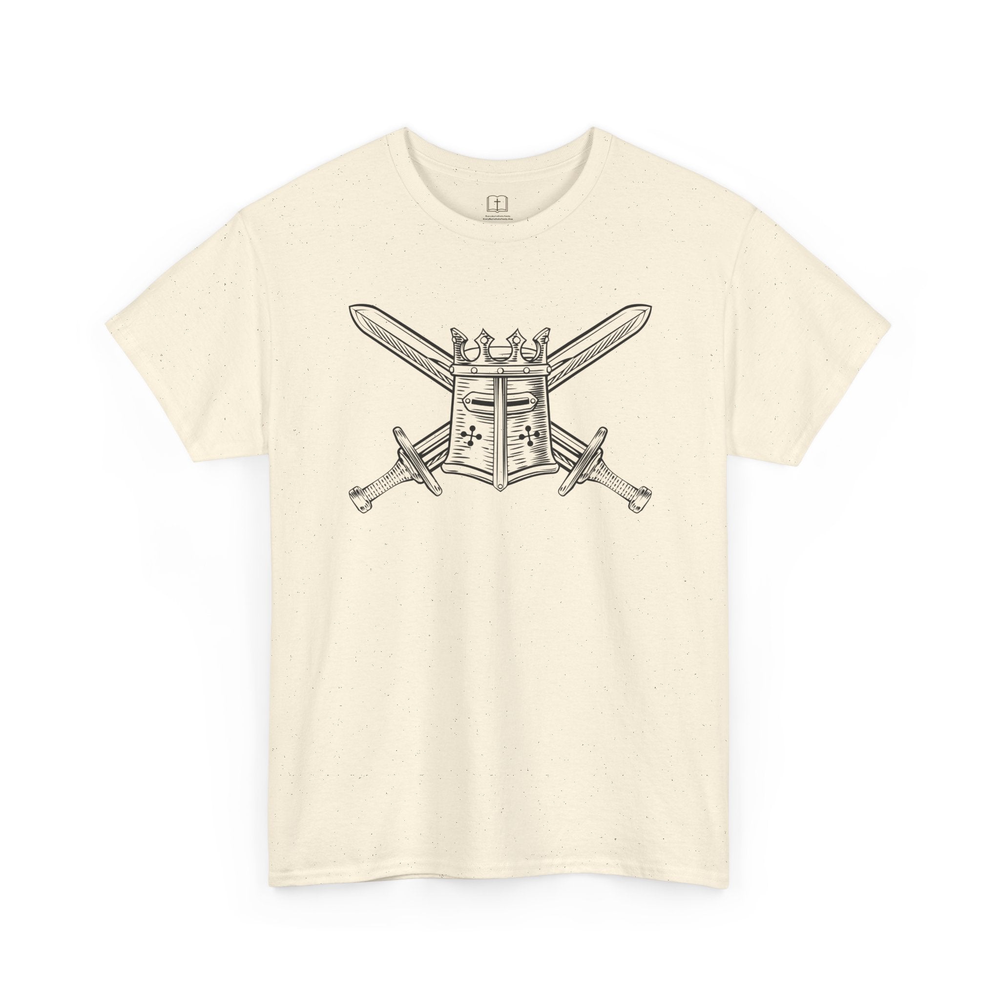 Battle Ready Men’s T-Shirt | Faith Warrior Graphic Tee | Catholic Apparel for Men
