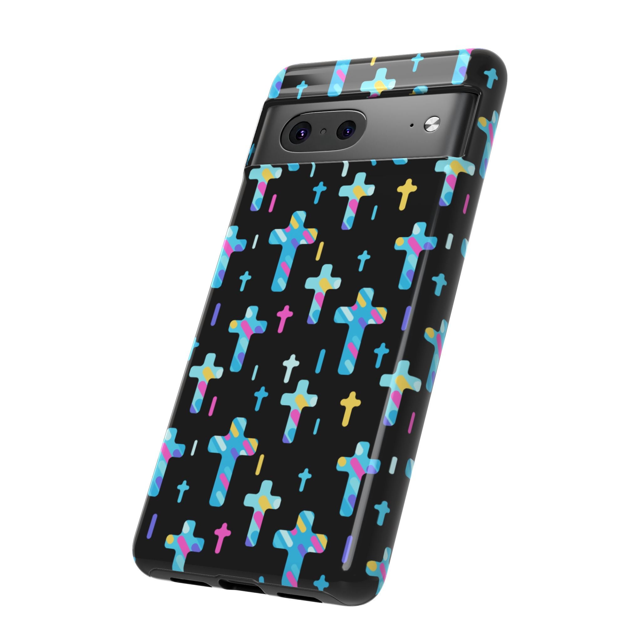 Colorful Cross Google Pixel Phone Case | Faith-Inspired Protection | Christian Gift & Everyday Accessory
