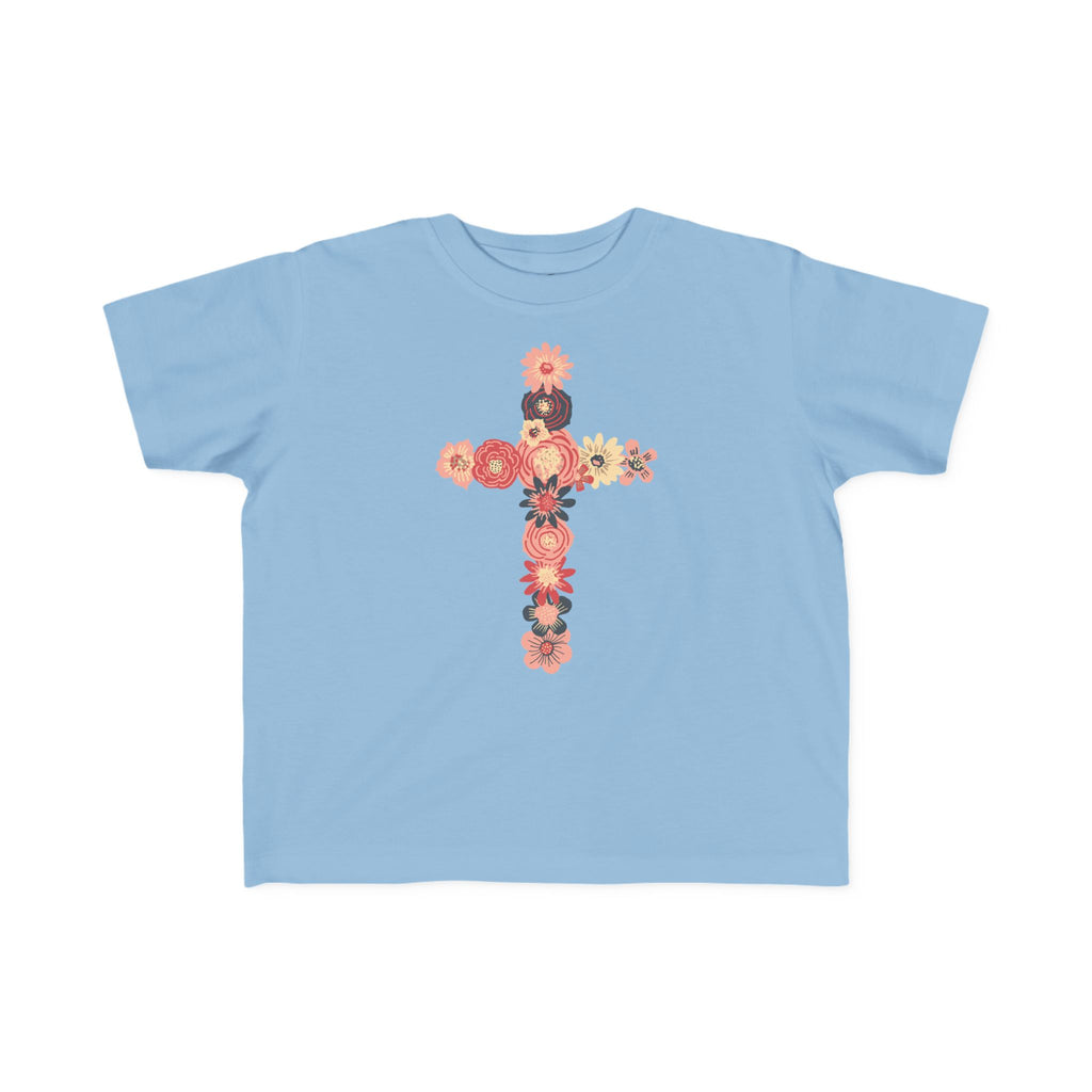 Camiseta cruzada floral para niños pequeños
