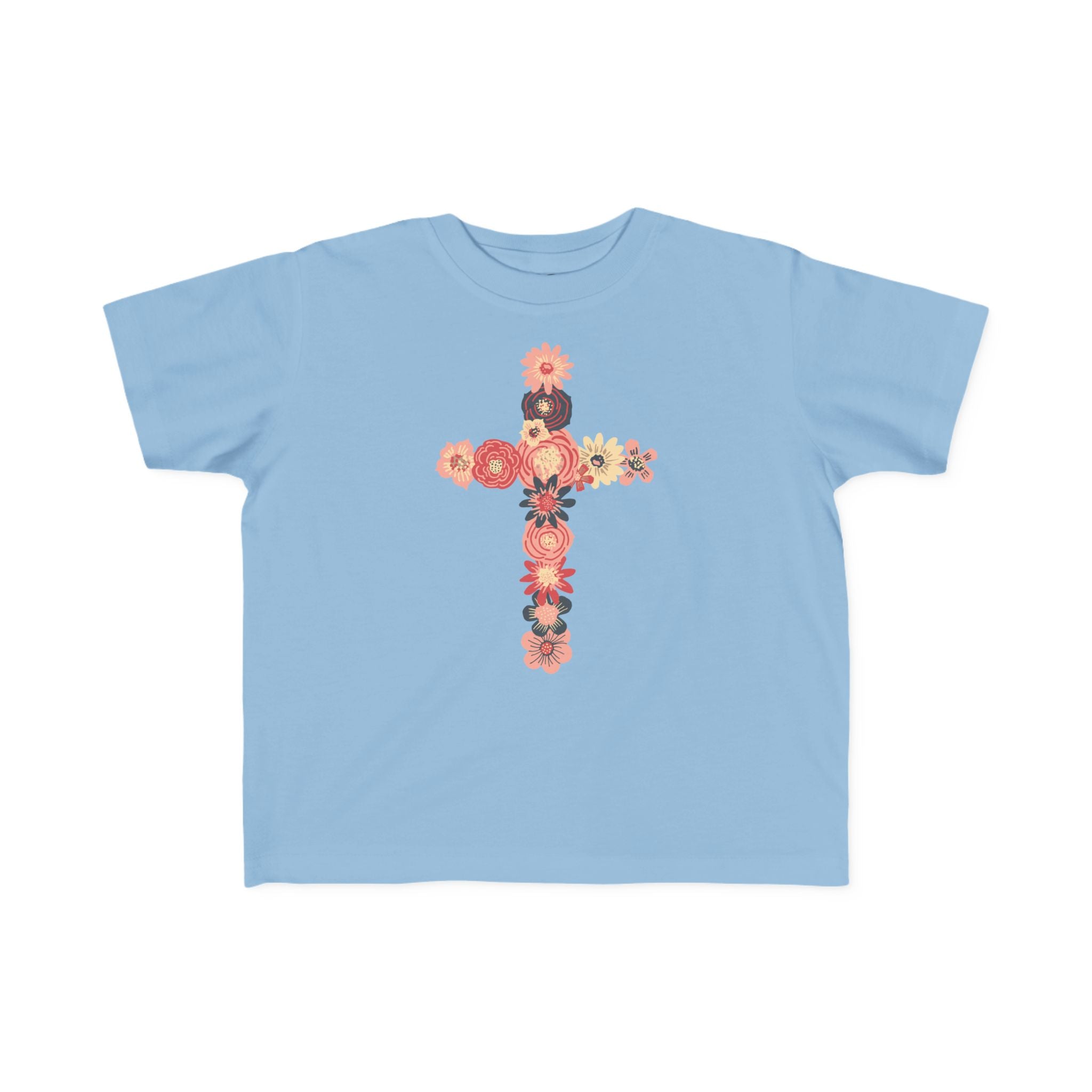 Camiseta cruzada floral para niños pequeños