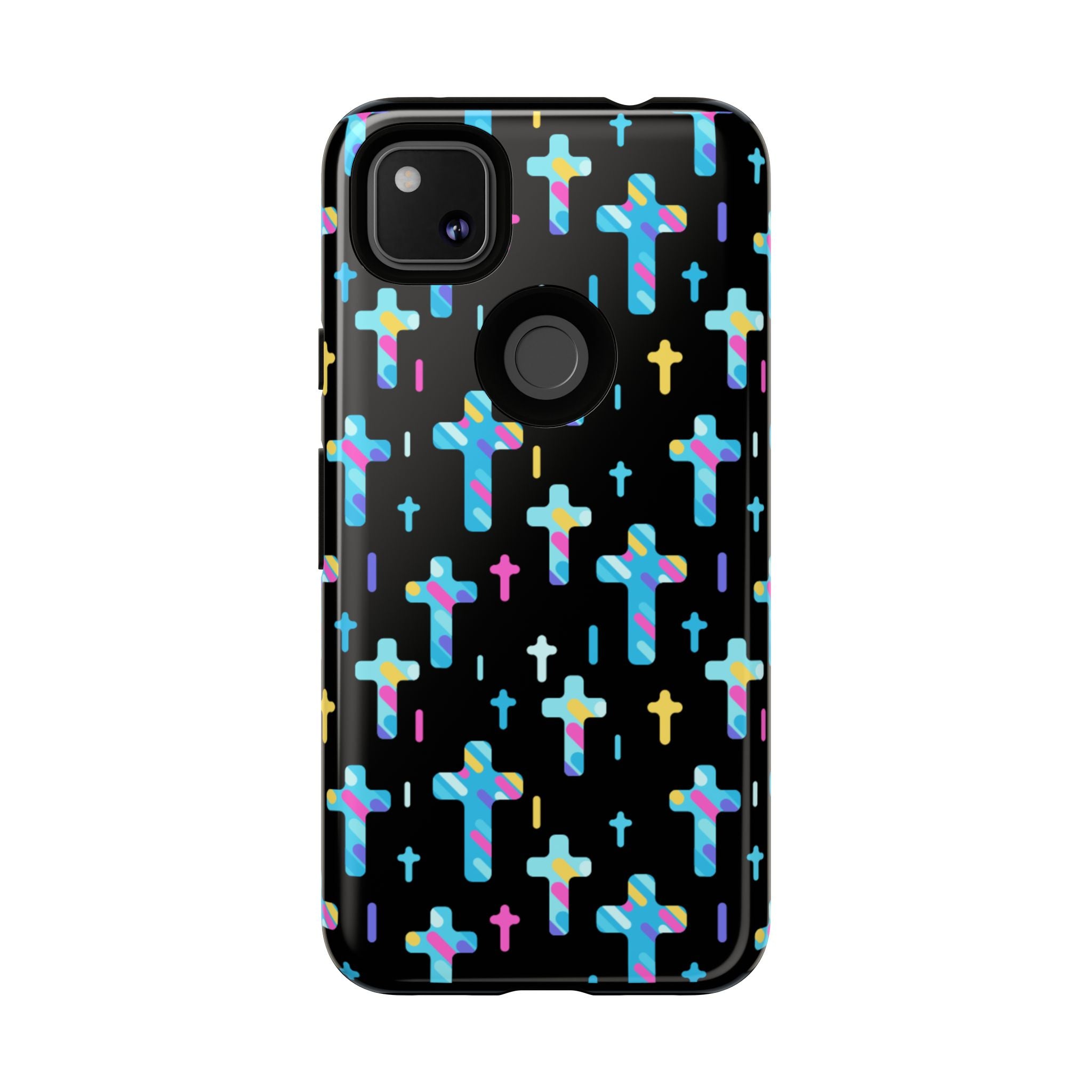 Colorful Cross Google Pixel Phone Case | Faith-Inspired Protection | Christian Gift & Everyday Accessory