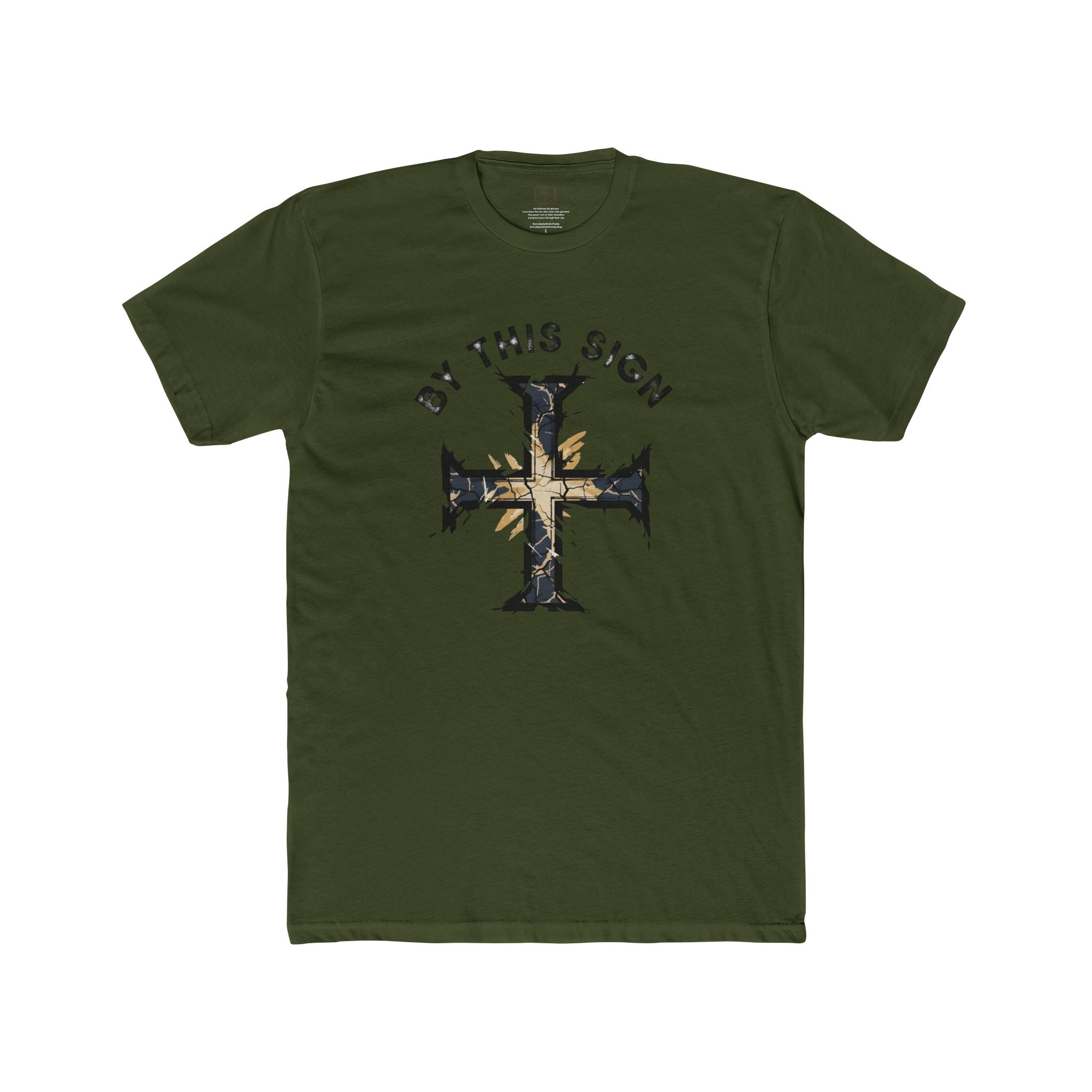 "By This Sign" Men's Crusader Cross T-Shirt