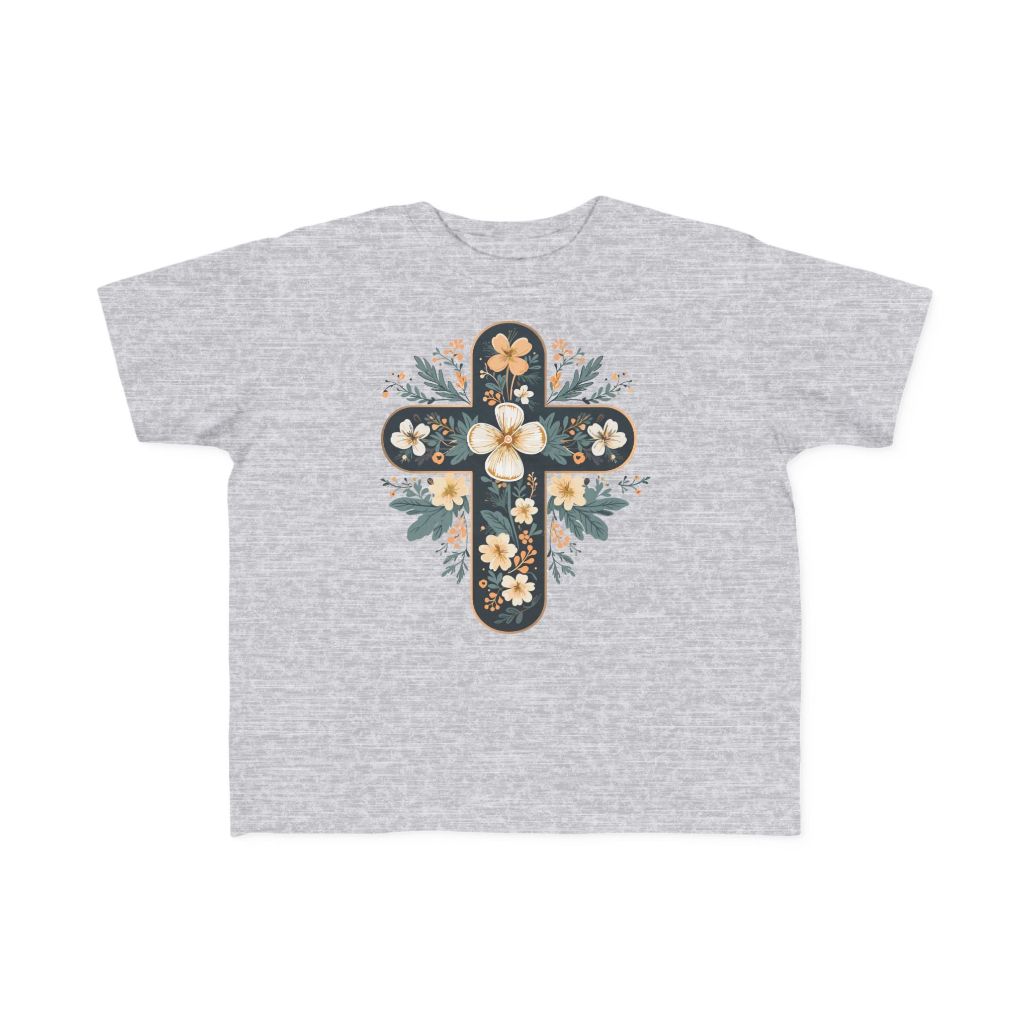 Toddler Floral Cross Tee