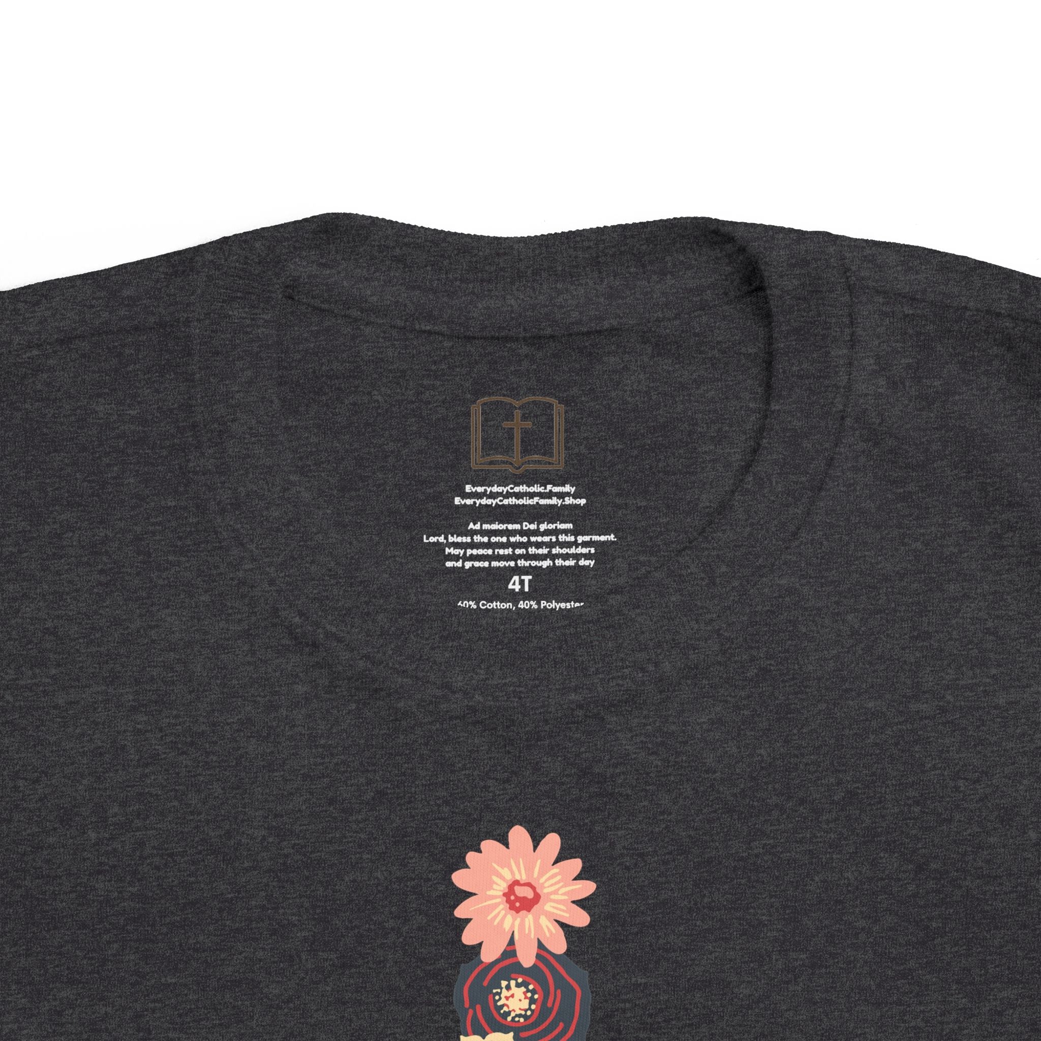 Camiseta cruzada floral para niños pequeños