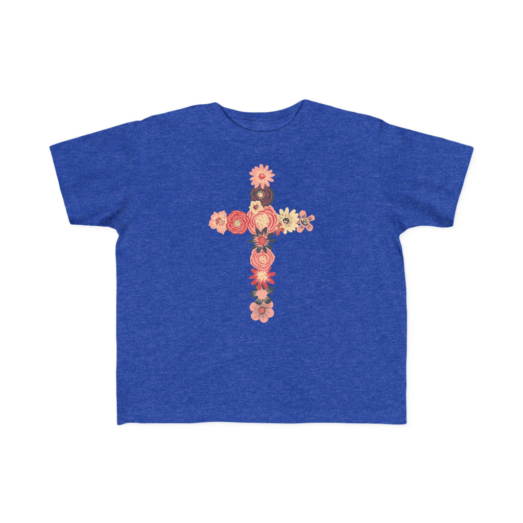 Camiseta cruzada floral para niños pequeños