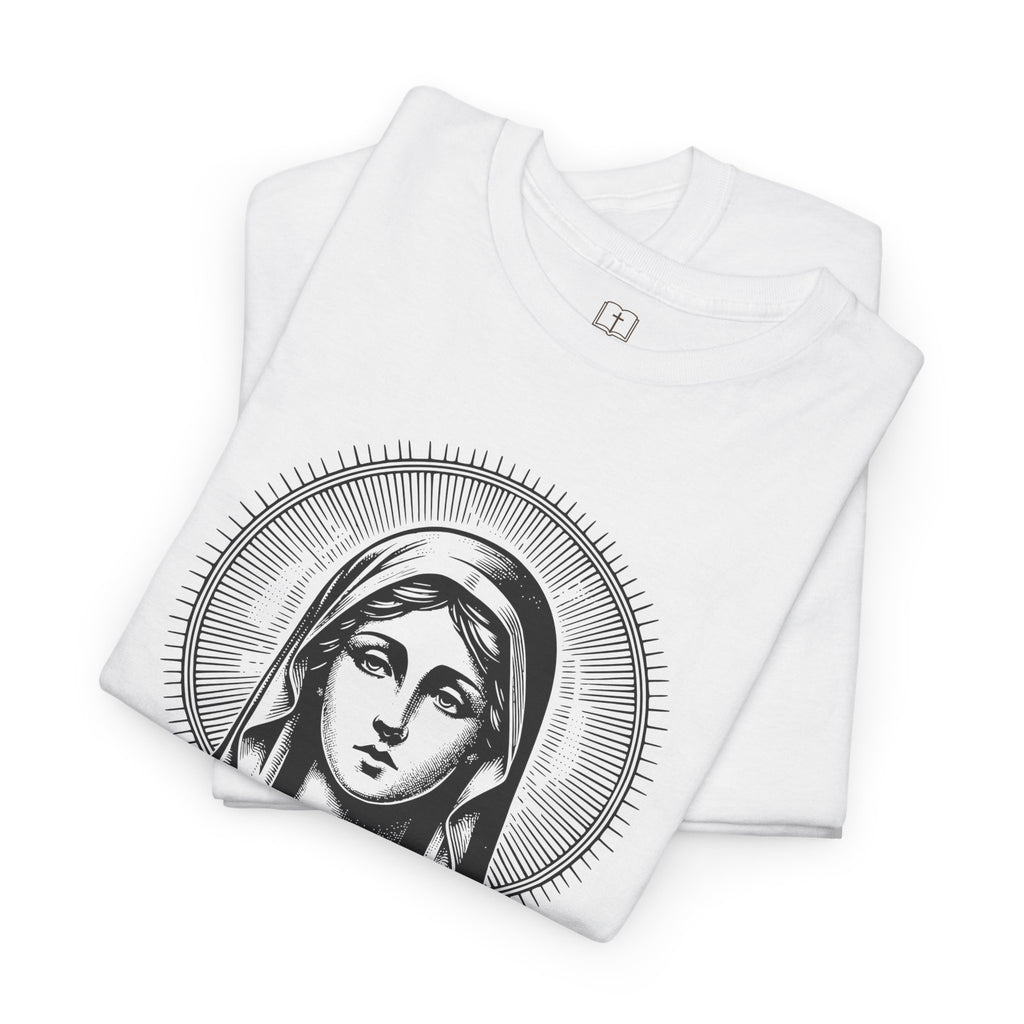 Vintage Inspired Mary Women’s T-Shirt | Catholic Art Tee | Faith-Based Apparel