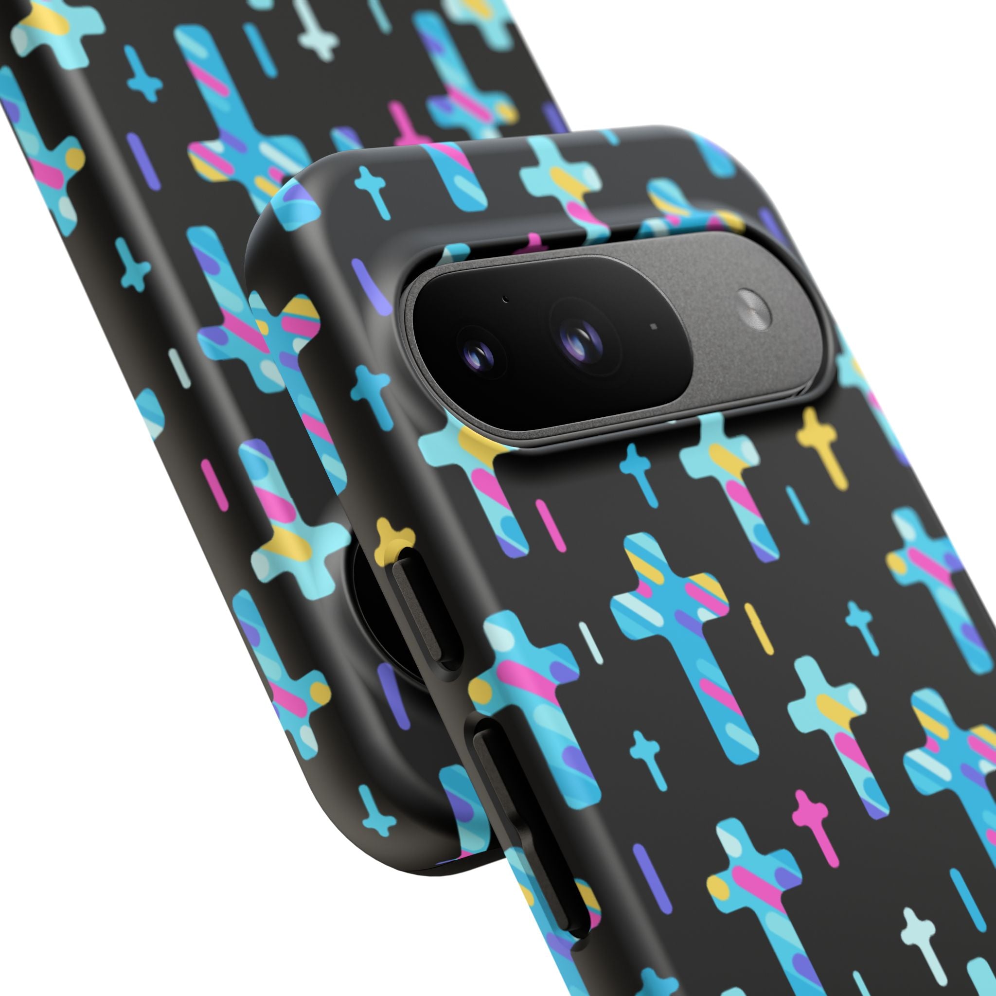 Colorful Cross Google Pixel Phone Case | Faith-Inspired Protection | Christian Gift & Everyday Accessory