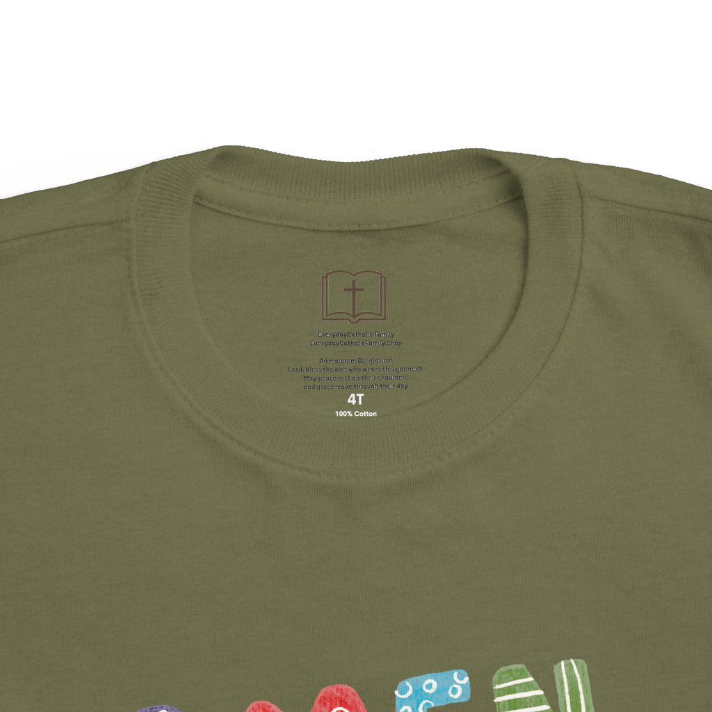 Colorful Toddler's 'AMEN' Jersey Tee - Comfortable & Fun Kids Wear