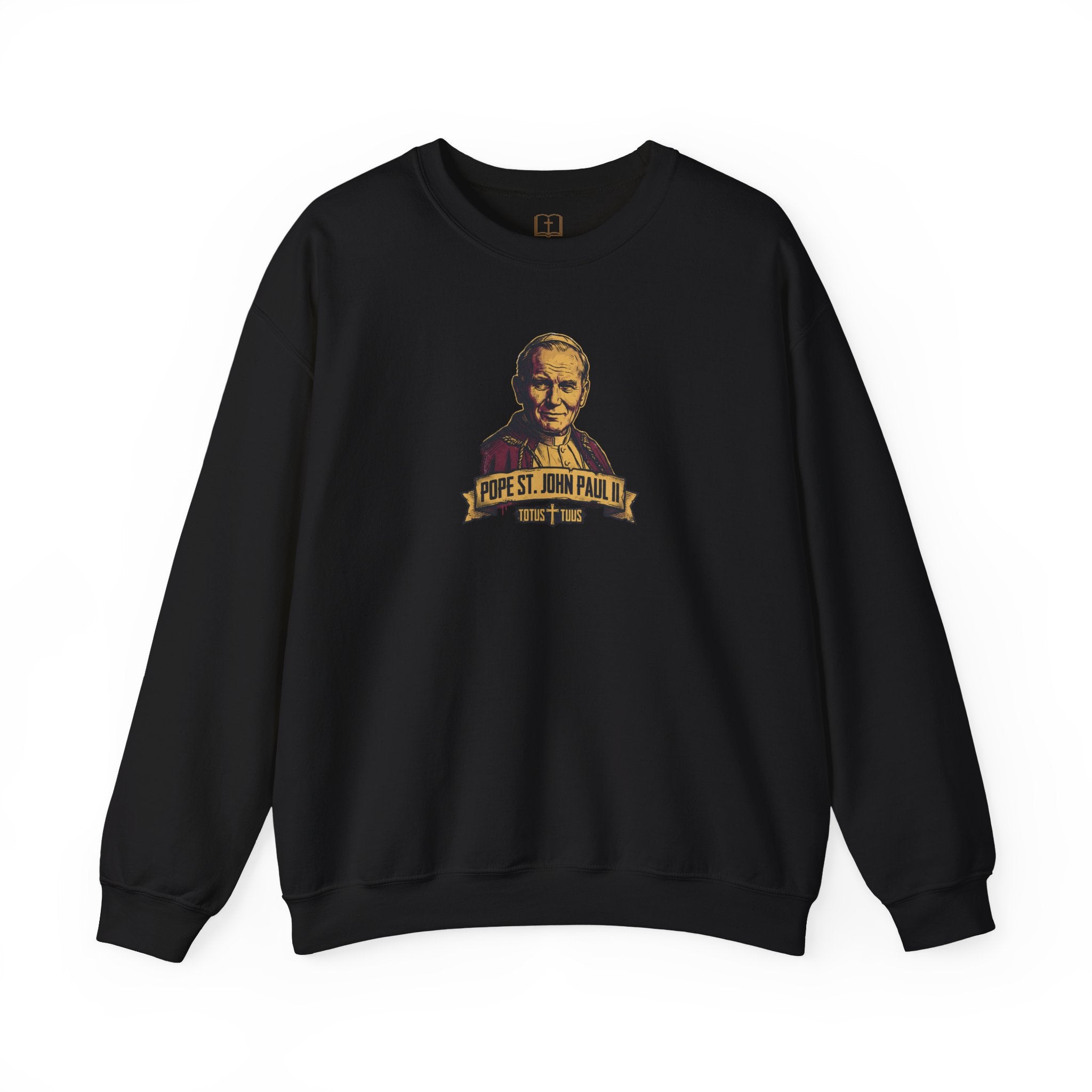Pope St. John Paul II 'Totus Tuus' Vintage Crewneck Sweatshirt