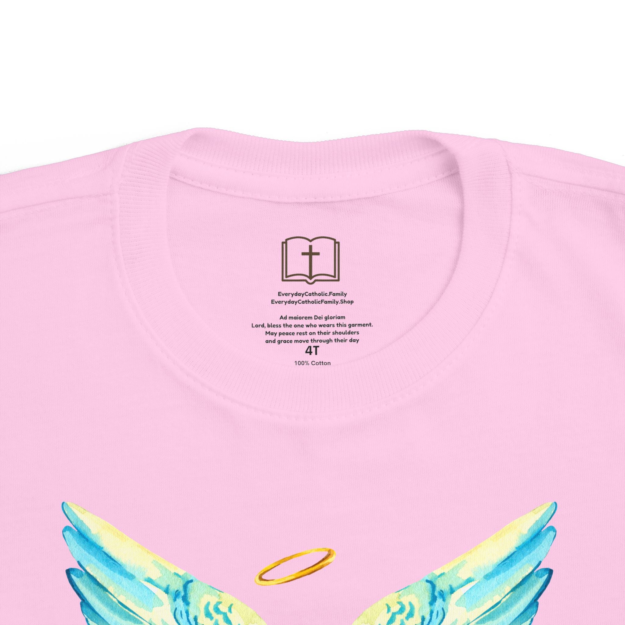 Camiseta con alas de ángel para niños pequeños