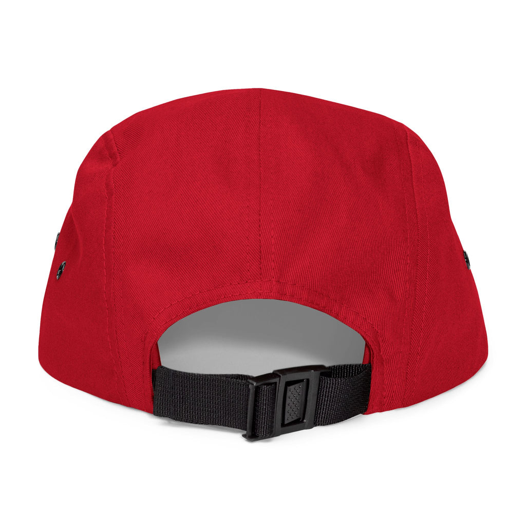 Gorra bordada de 5 paneles con el Sagrado Corazón de Cristo Rey 