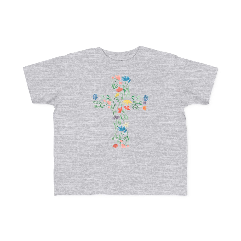 Camiseta cruzada floral para niños pequeños