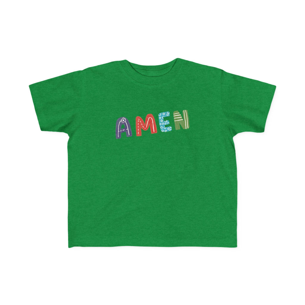 Colorful Toddler's 'AMEN' Jersey Tee - Comfortable & Fun Kids Wear