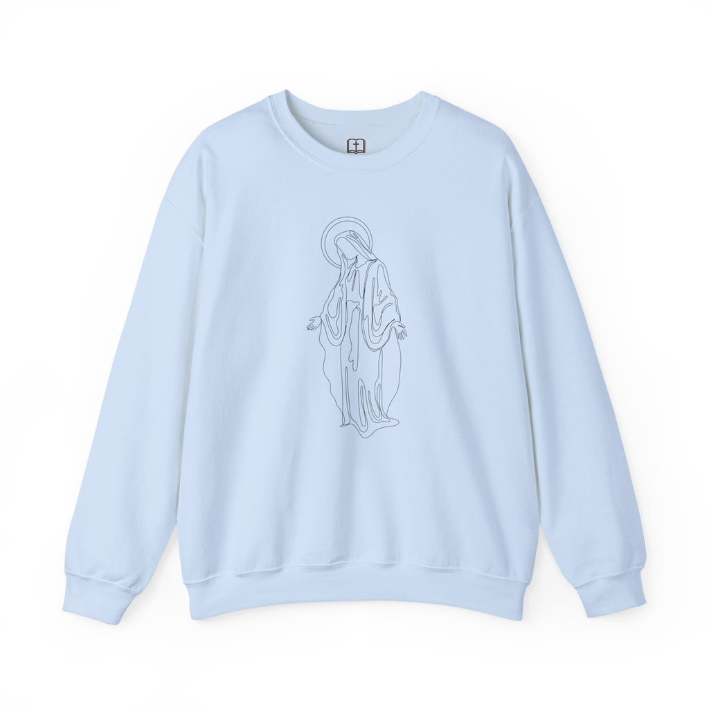 Sudadera de cuello redondo Marian Grace | Jersey de inspiración religiosa para mujer