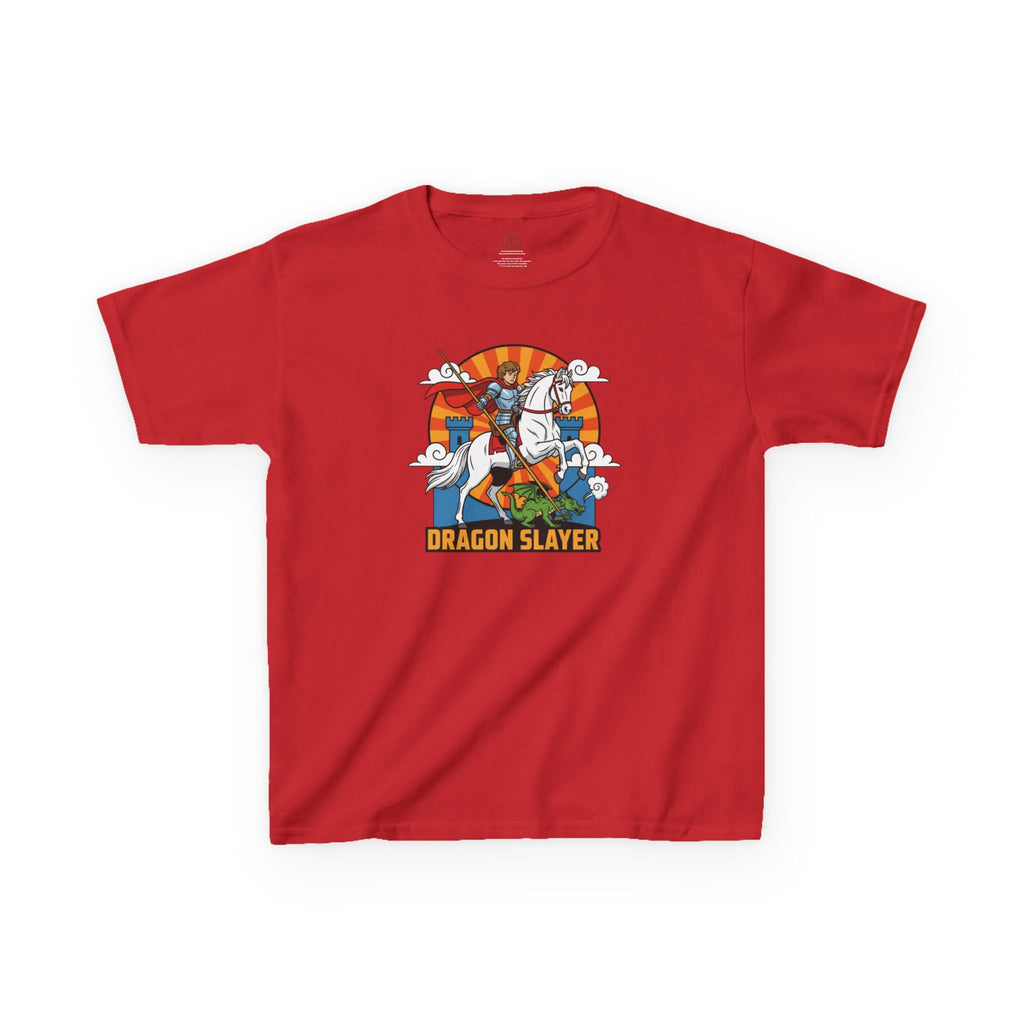 Camiseta infantil de San Jorge Cazador de Dragones | Camiseta de aventura inspirada en la fe para niños
