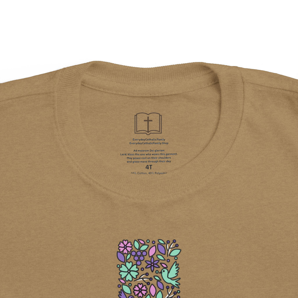 Camiseta cruzada floral para niños pequeños
