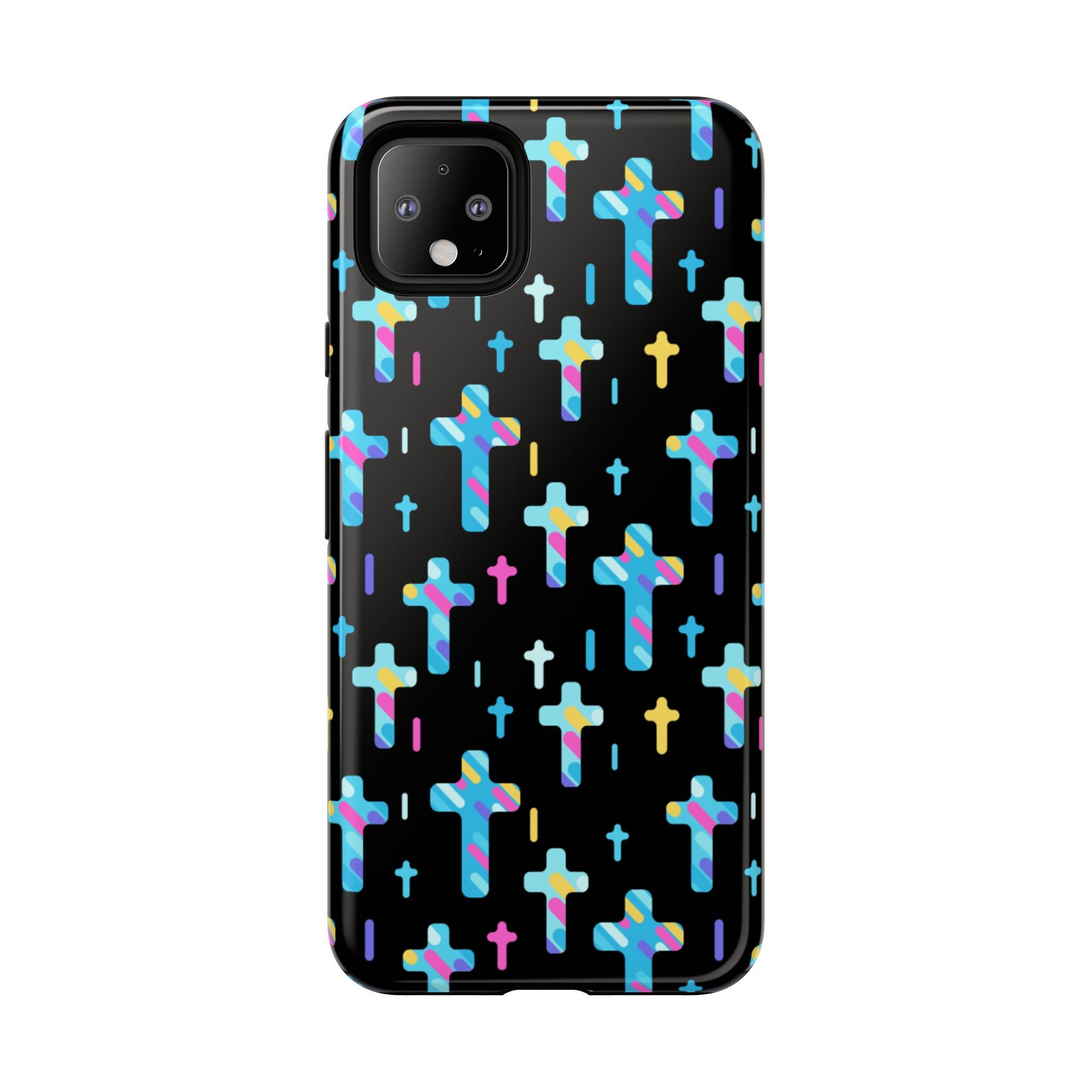 Colorful Cross Google Pixel Phone Case | Faith-Inspired Protection | Christian Gift & Everyday Accessory