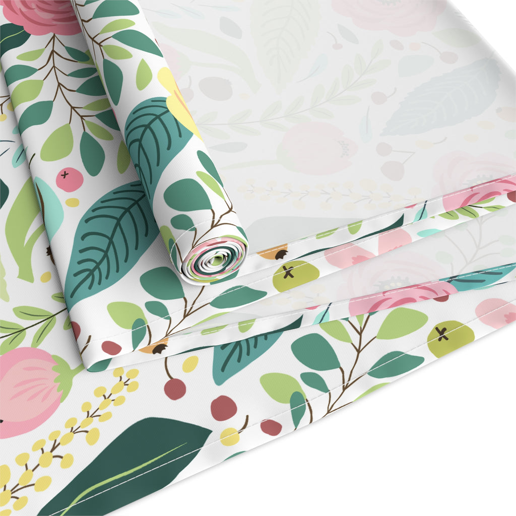 Camino de mesa con flores sagradas para la hora de la comida | Catholic Grace Decor