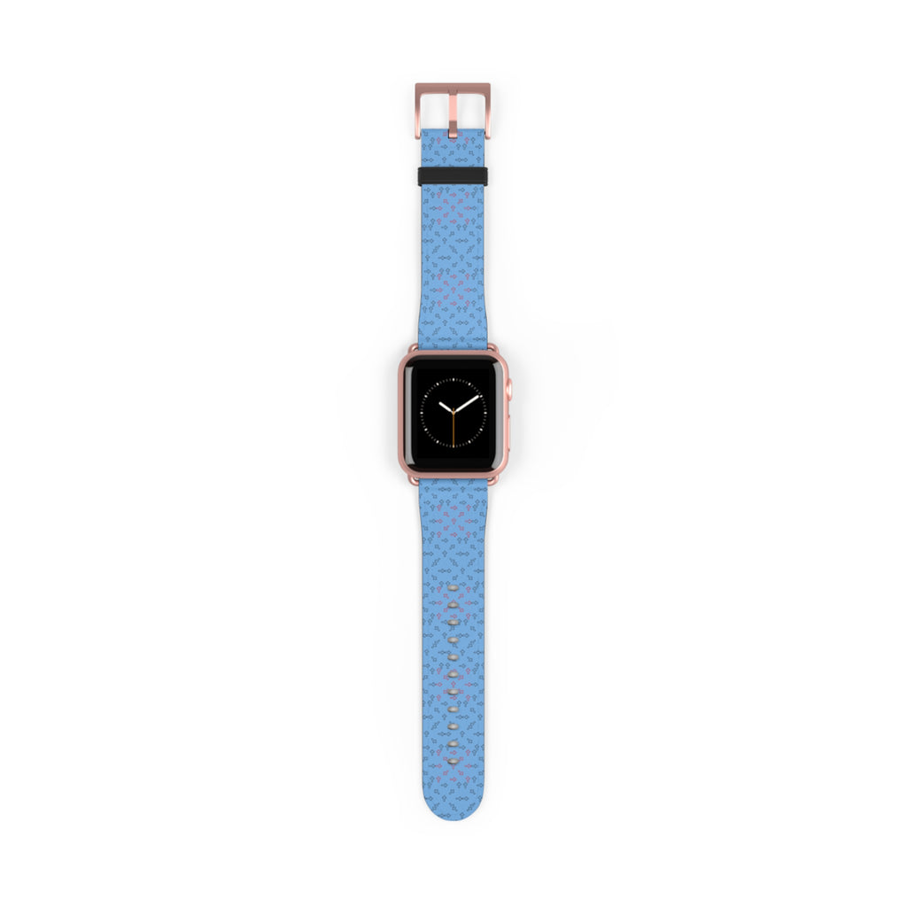 Correa para iWatch con diseño de cruz azul – Edición Modern Faith para mujer