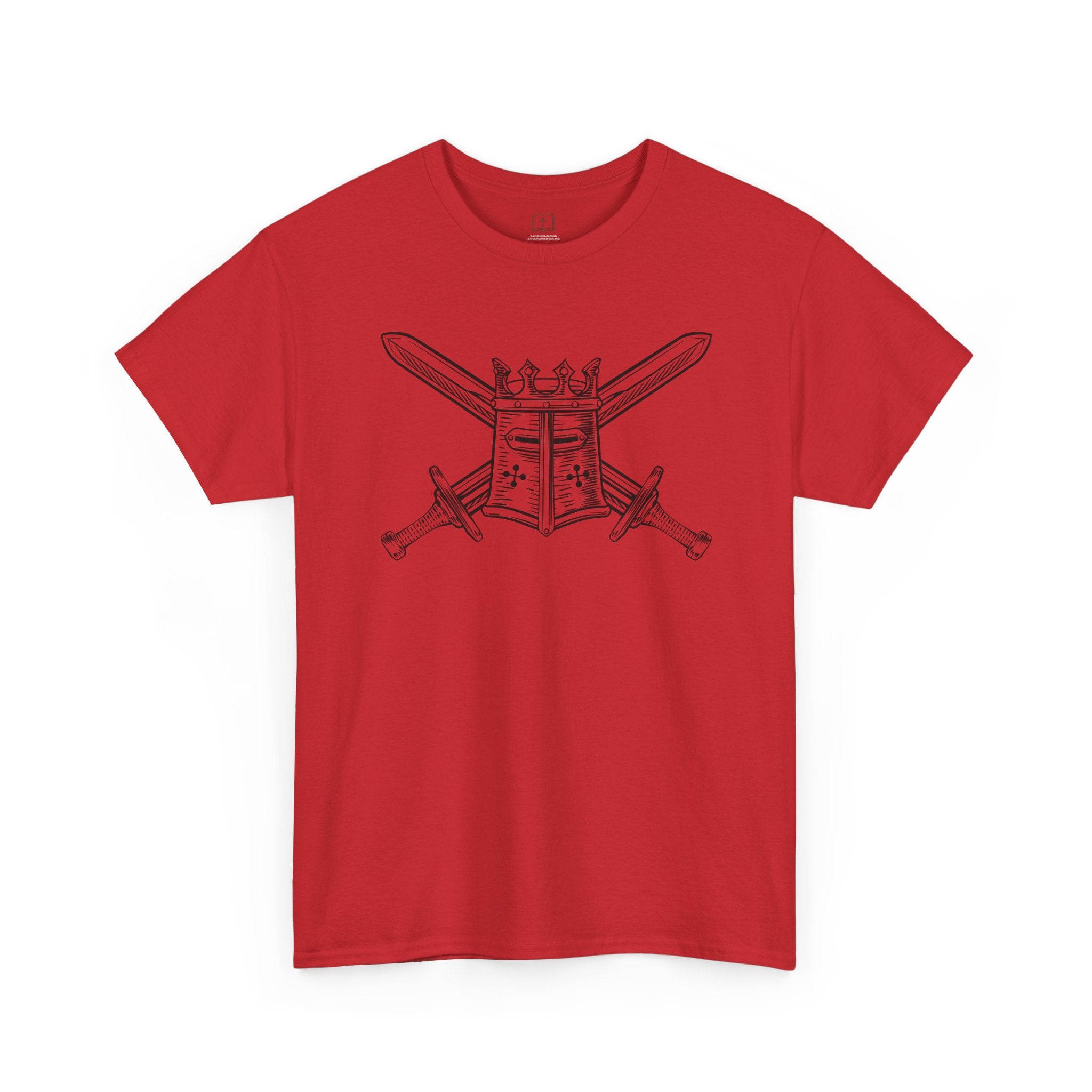 Battle Ready Men’s T-Shirt | Faith Warrior Graphic Tee | Catholic Apparel for Men