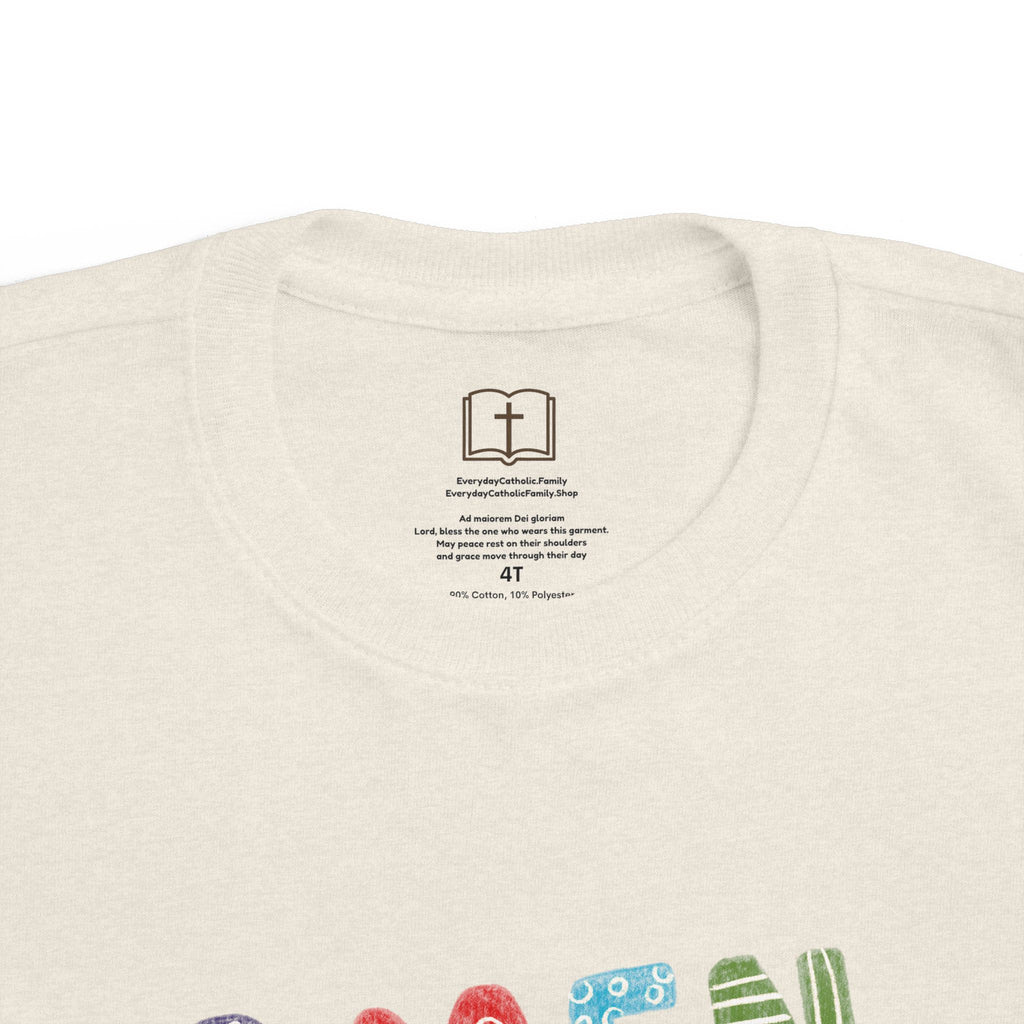 Colorful Toddler's 'AMEN' Jersey Tee - Comfortable & Fun Kids Wear