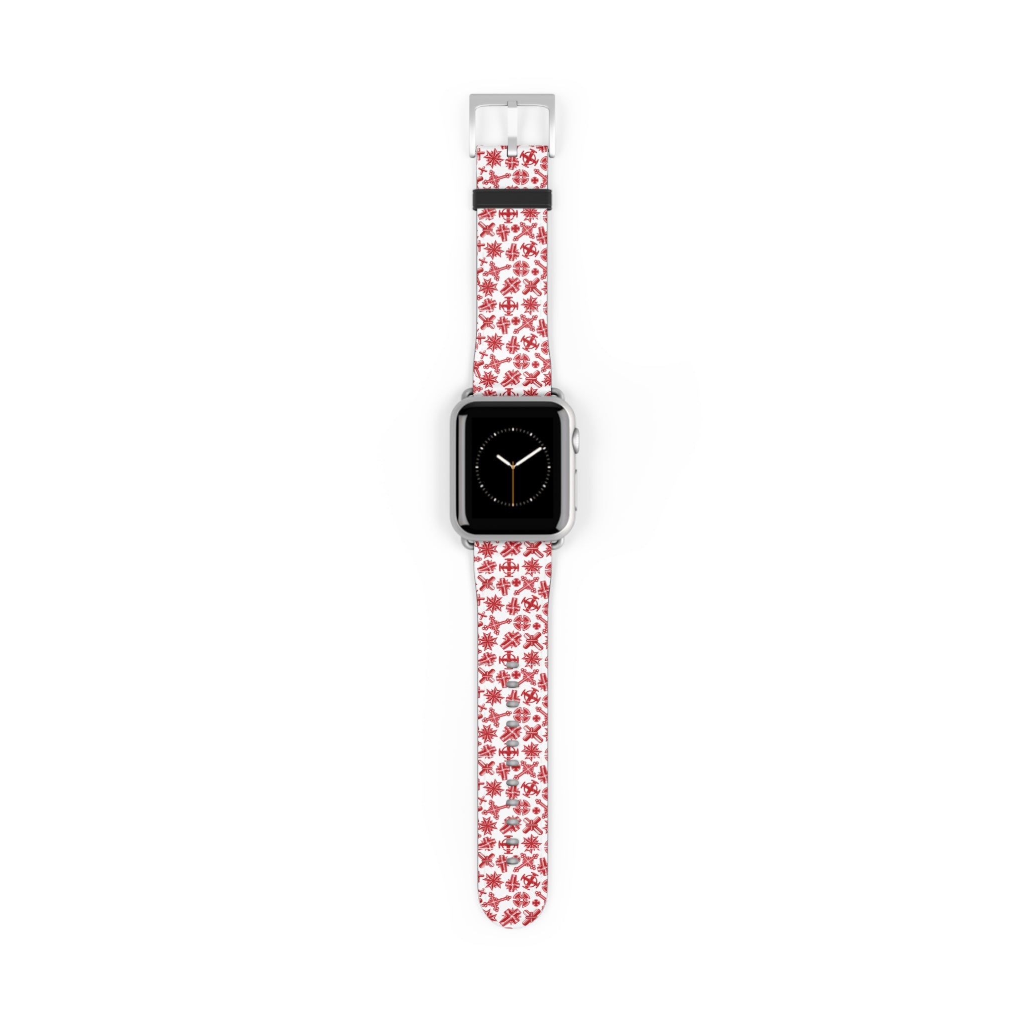 Christian Cross Apple Watch Band | Faith Inspired Faux Leather Strap