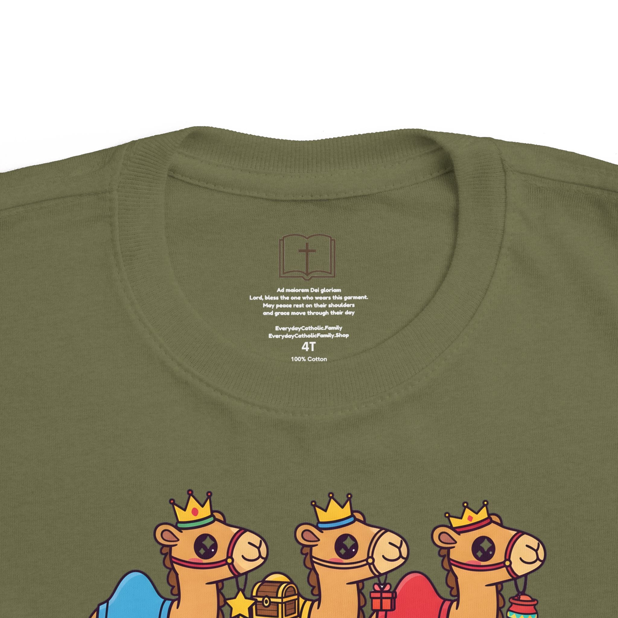 Camellos de los Reyes Magos de Navidad - Camiseta para niños pequeños